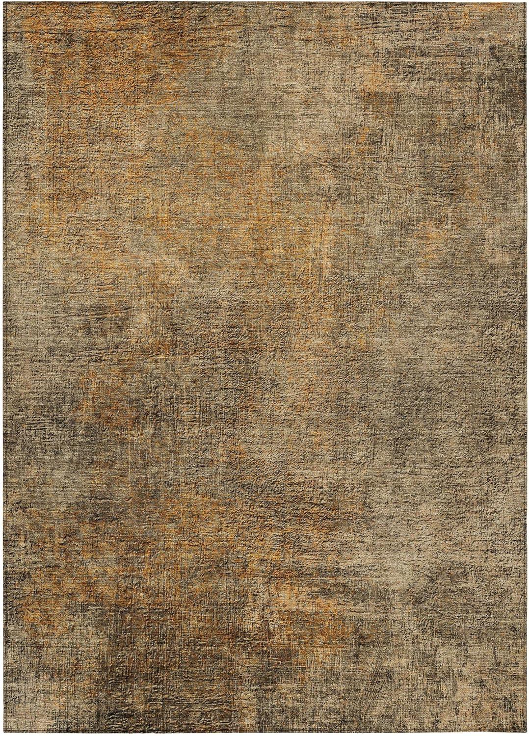 Brown Synthetic Flat Woven Reversible 10' x 14' Area Rug