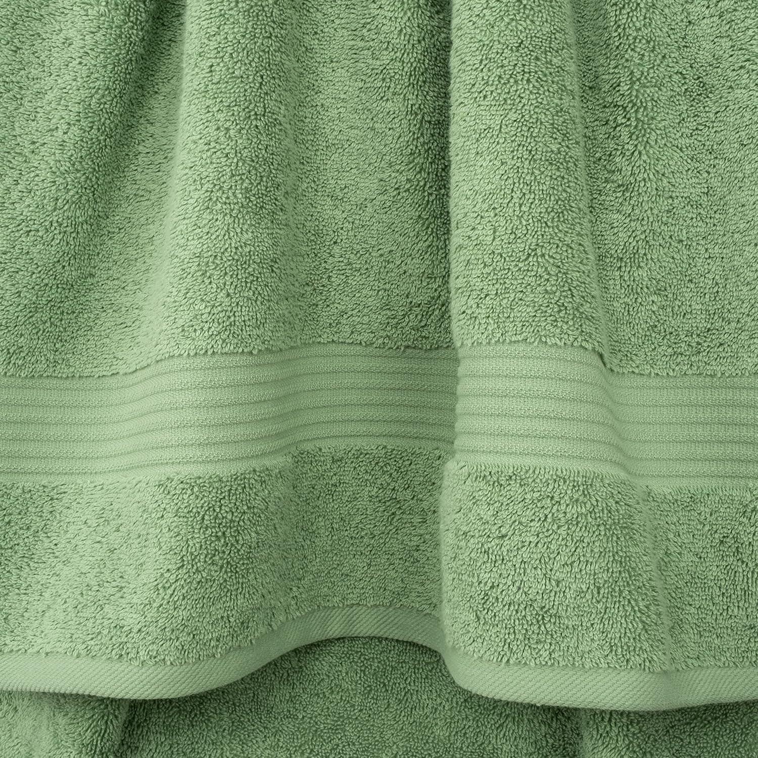 Sage Green Turkish Cotton 6-Piece Towel Set