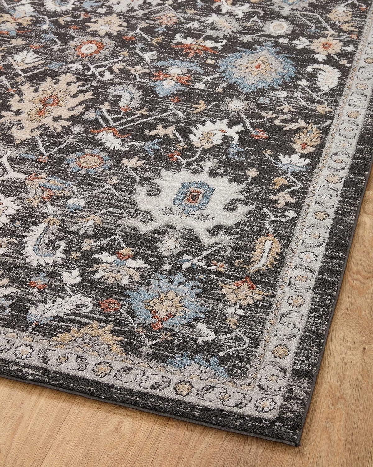 Loloi II Odette Charcoal / Multi 9'-2" x 13' Area Rug