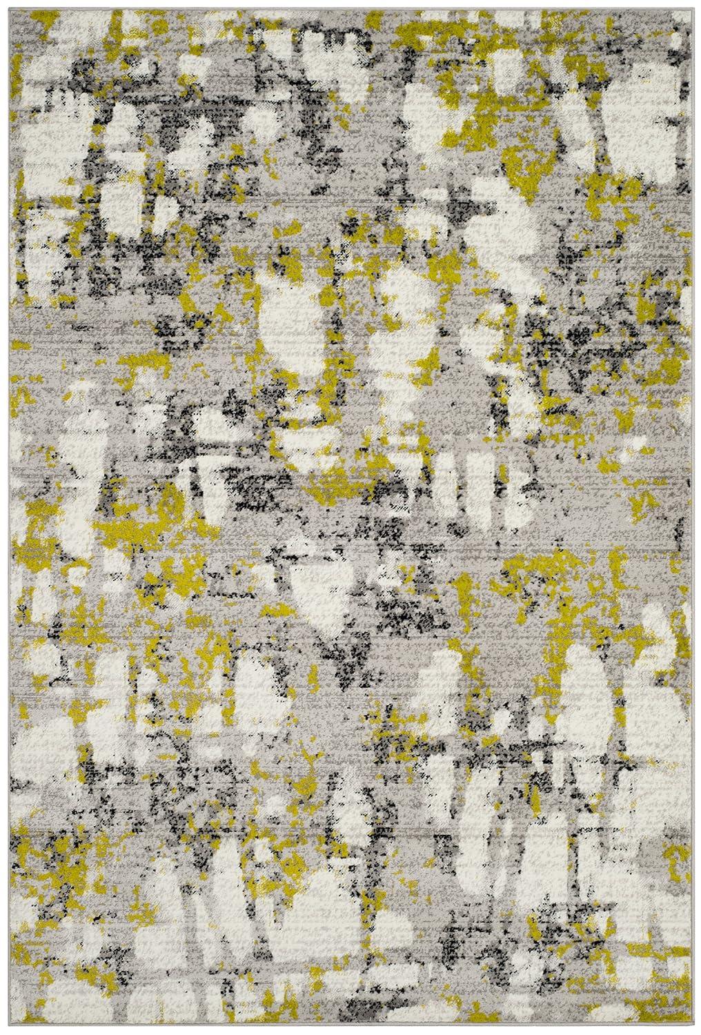 Skyler SKY193 Power Loomed Indoor Area Rug - Grey/Green - 8'x10' - Safavieh