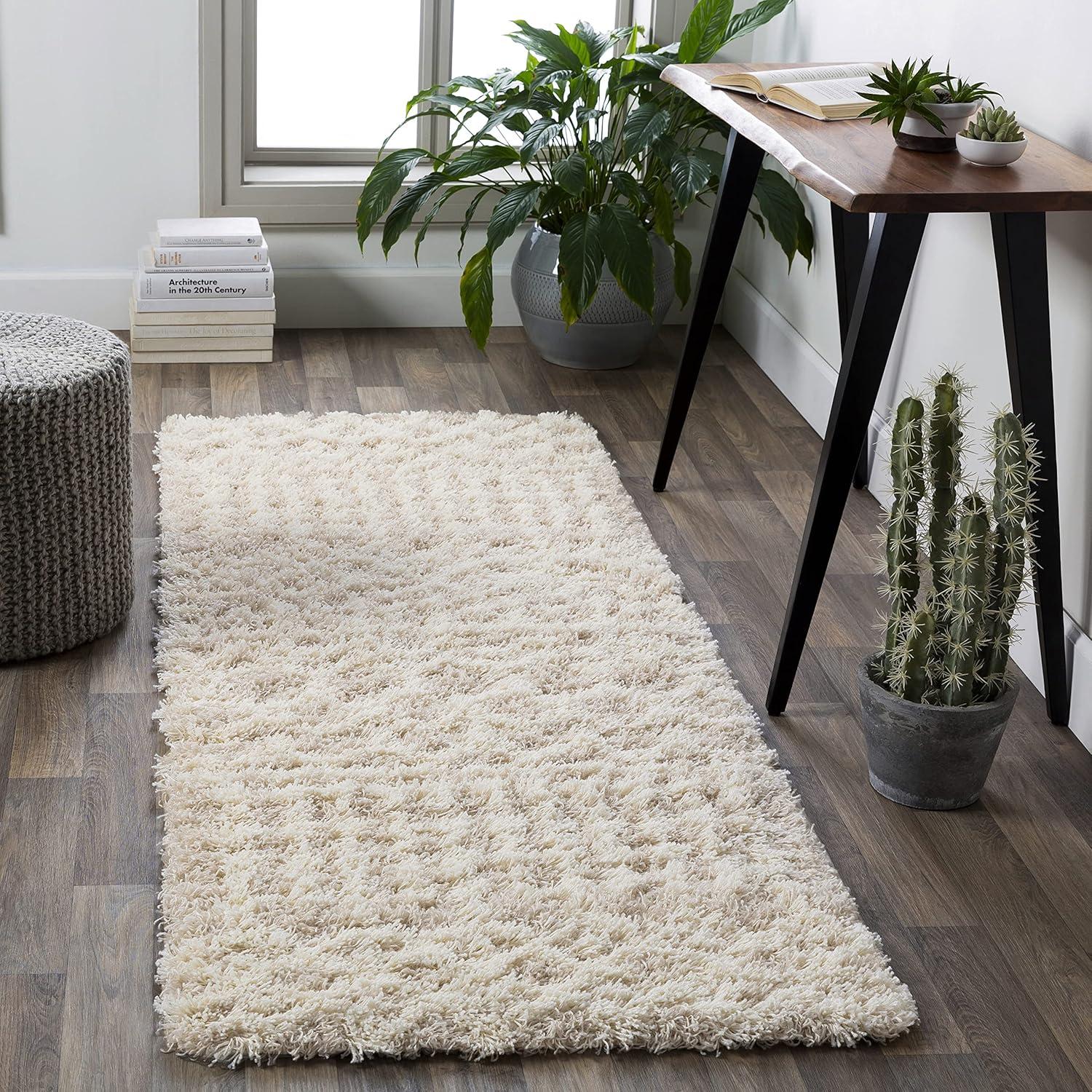 Livabliss Urban Shag Global Moroccan Runner Area Rug,2'7" x 7'3",Beige