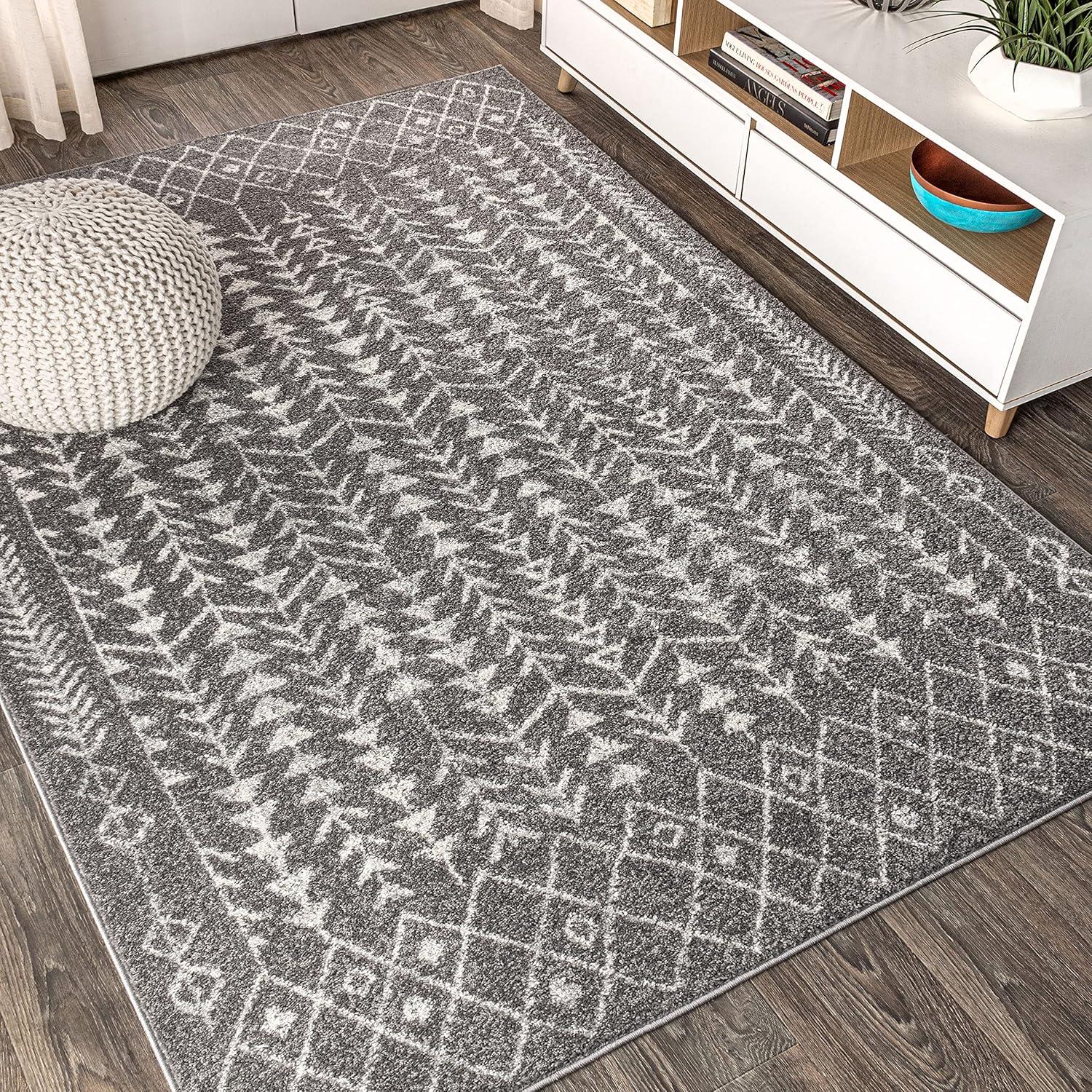 Ziri Moroccan Geometric Area Rug - JONATHAN Y