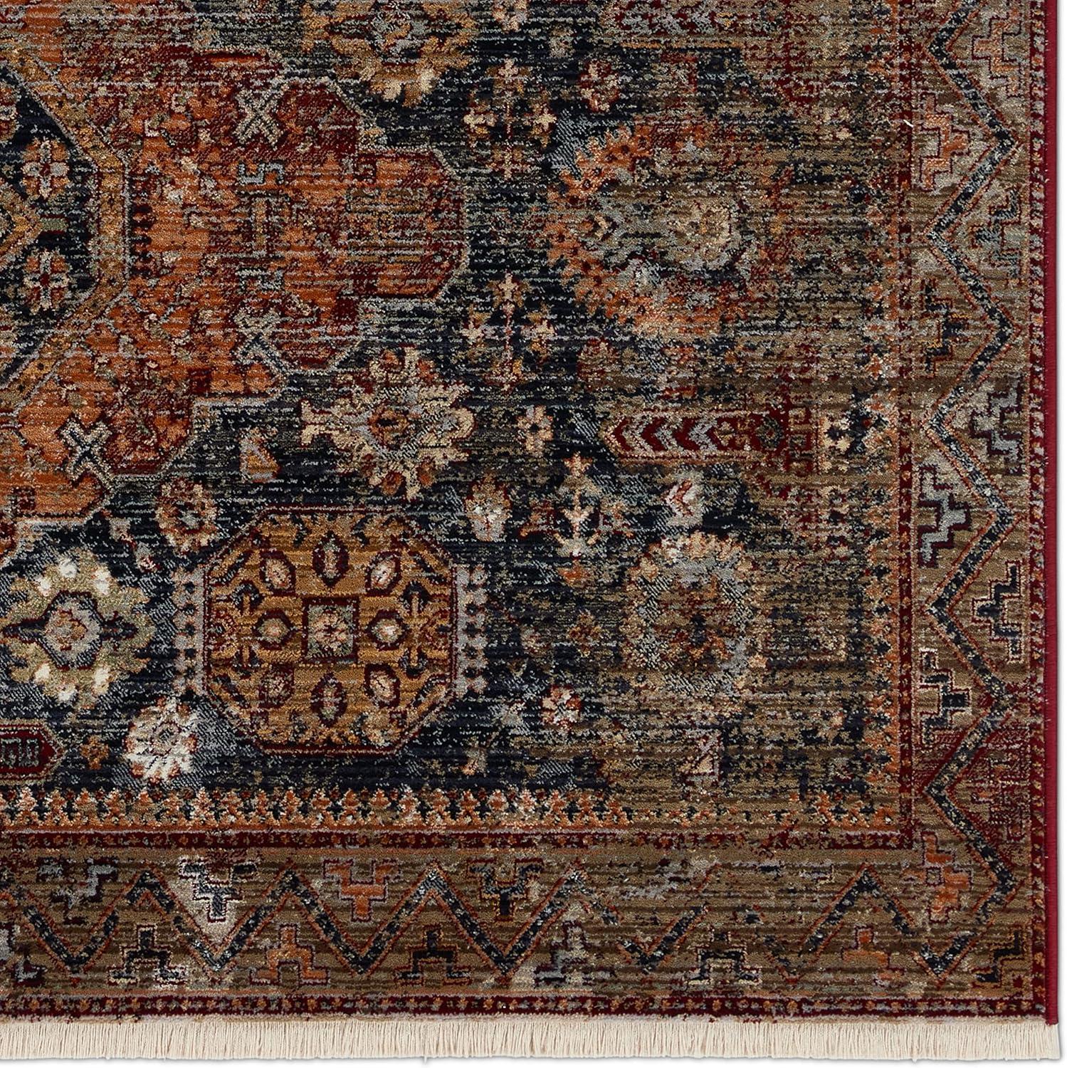 Zefira Gray Synthetic 8' x 10' Rectangular Rug