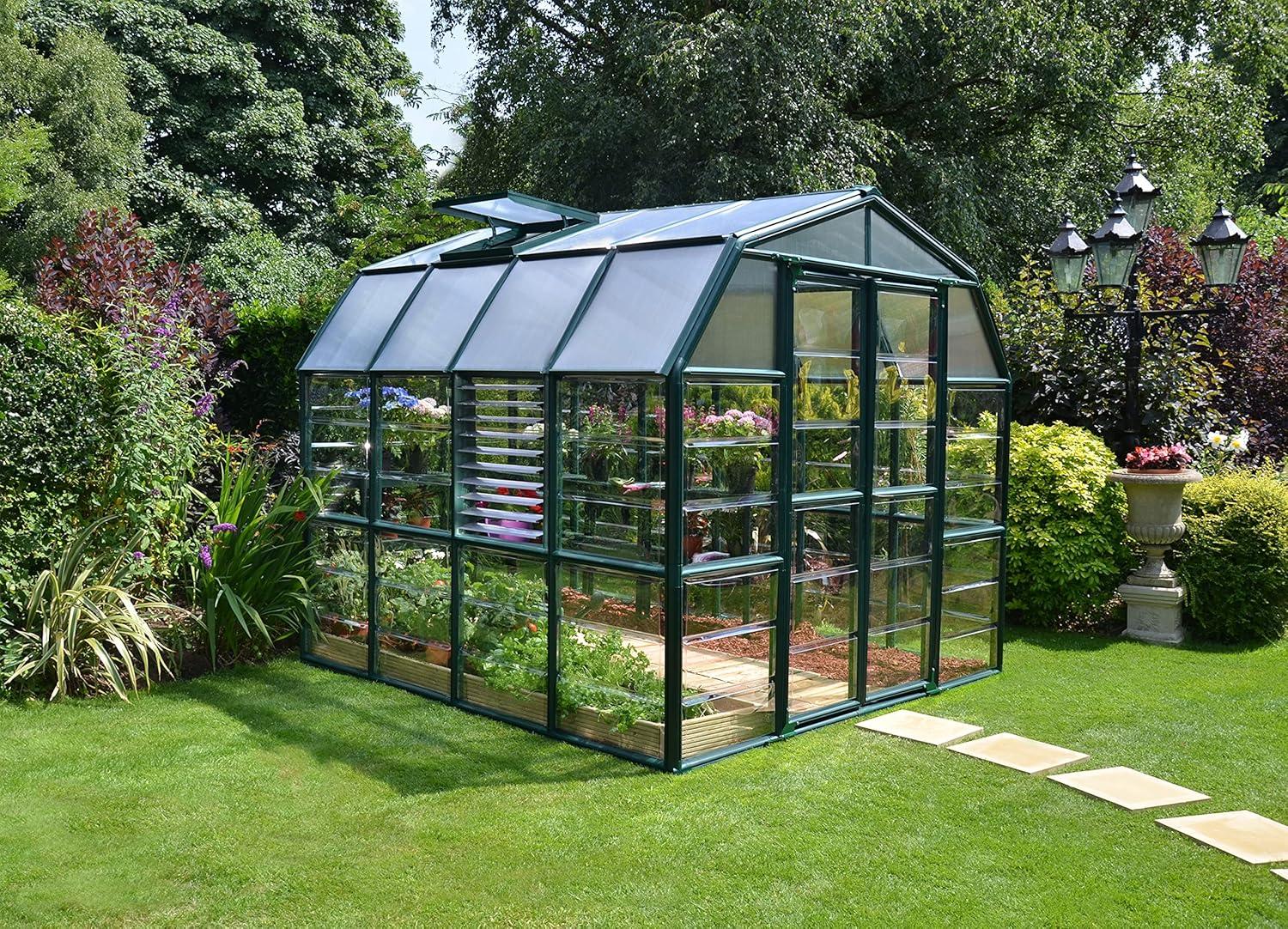 Canopia Palram - Canopia Prestige 2 Twin Wall 8' W Greenhouse with Starter Kit