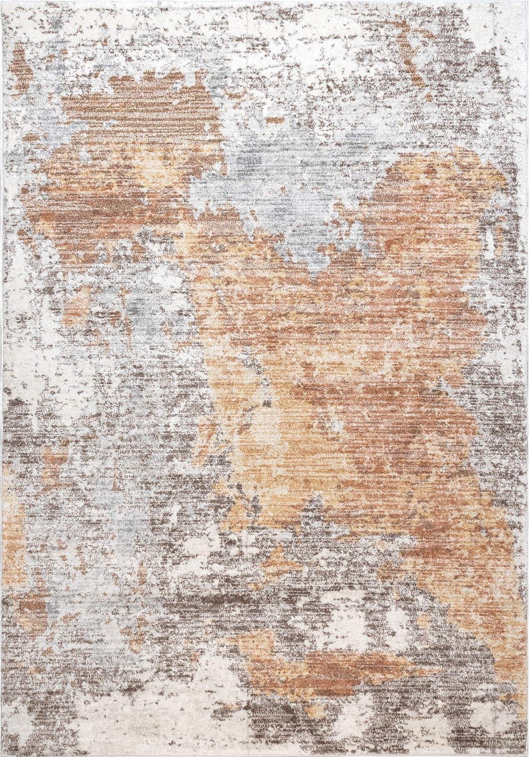 Nuloom Ryann Contemporary Faded Abstract Indoor Area Rug, Gray, 4'x6'