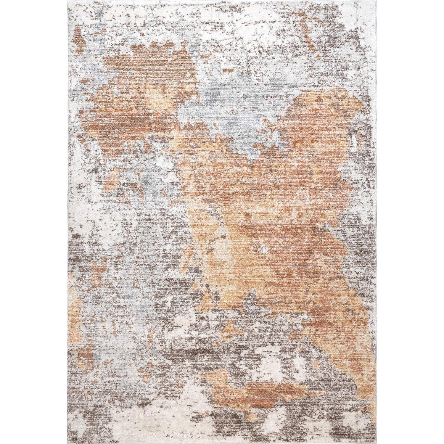 Nuloom Ryann Contemporary Faded Abstract Indoor Area Rug, Gray, 4'x6'
