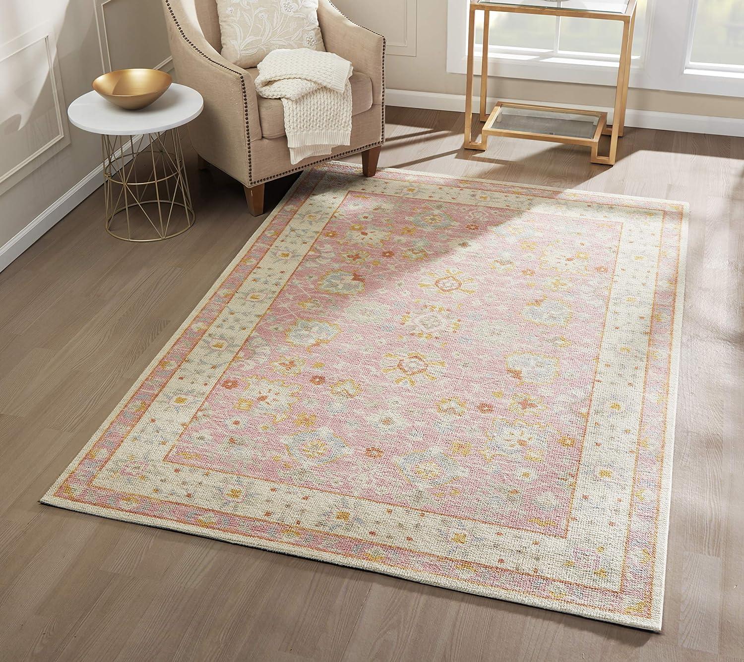 Momeni 7'9"x9'10" Anatolia Riylnn Area Rug Pink