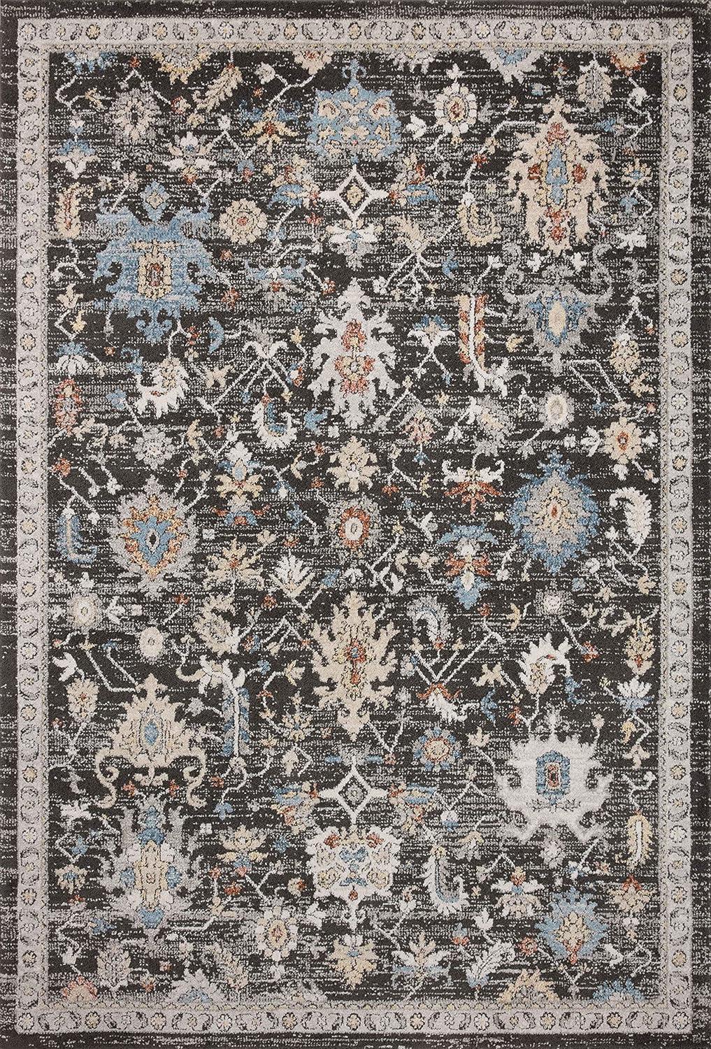 Loloi II Odette Charcoal / Multi 9'-2" x 13' Area Rug