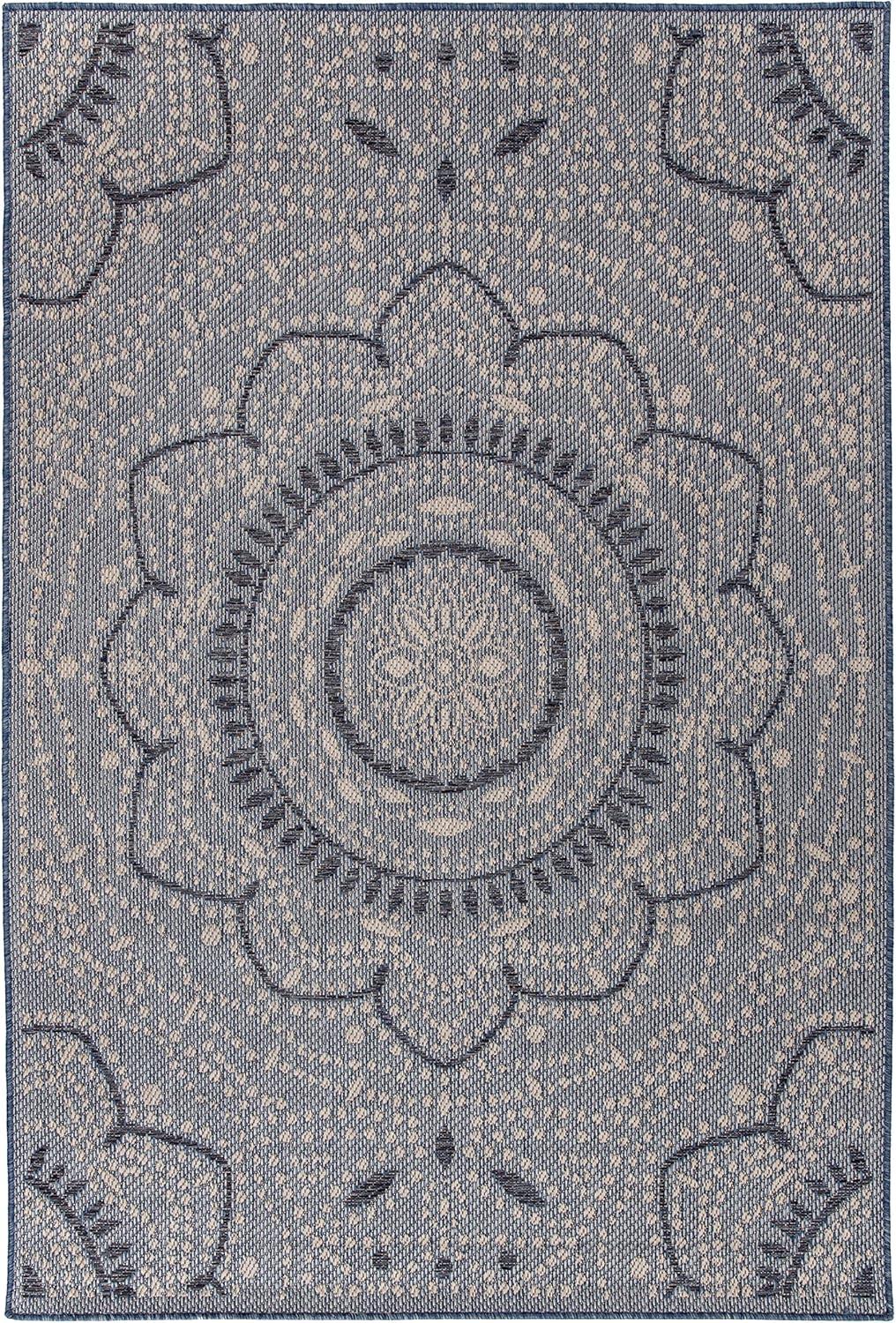 World Rug Gallery Portia Oriental Medallion Indoor/Outdoor Area Rug