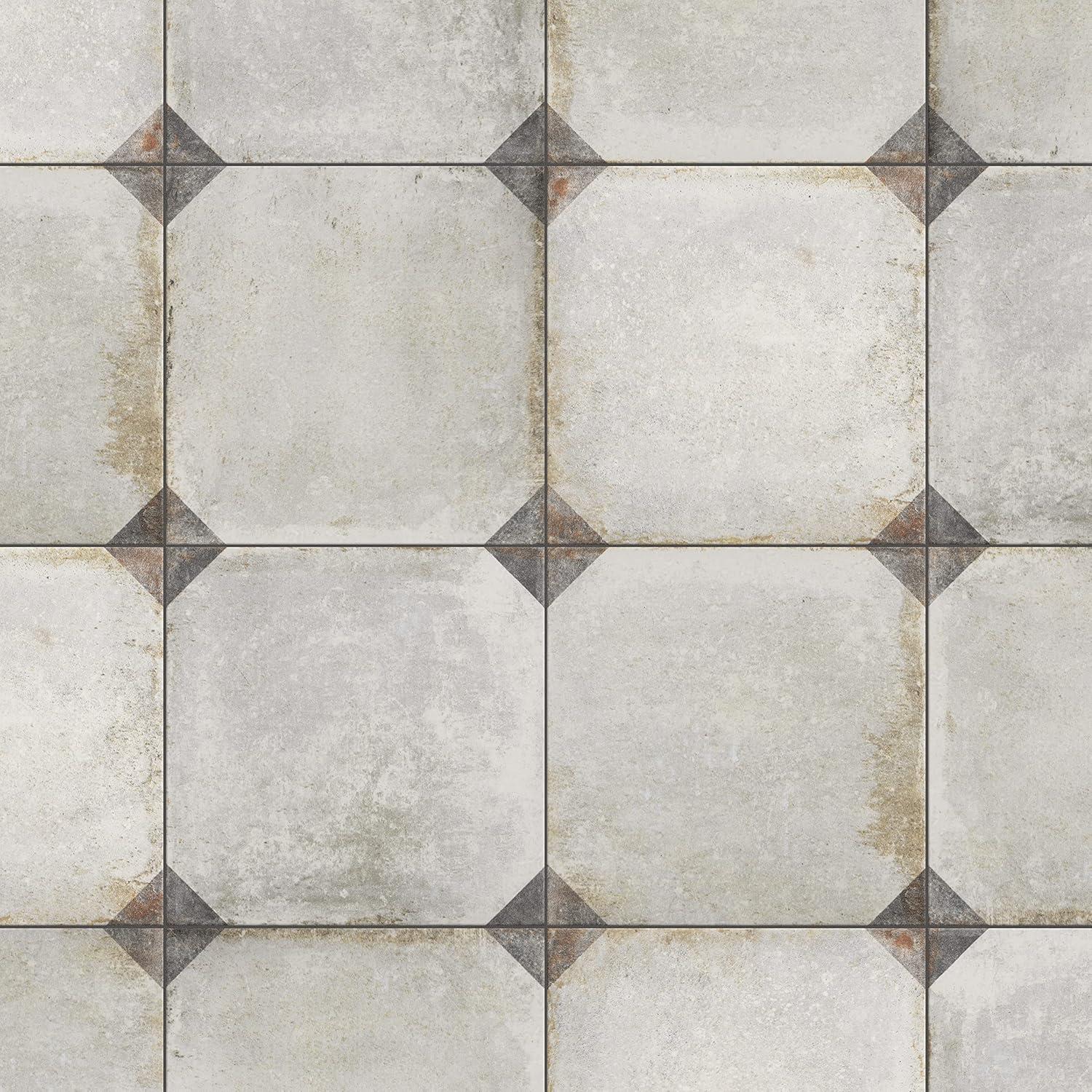 Rustic Beige and Gray Porcelain Floor and Wall Tile