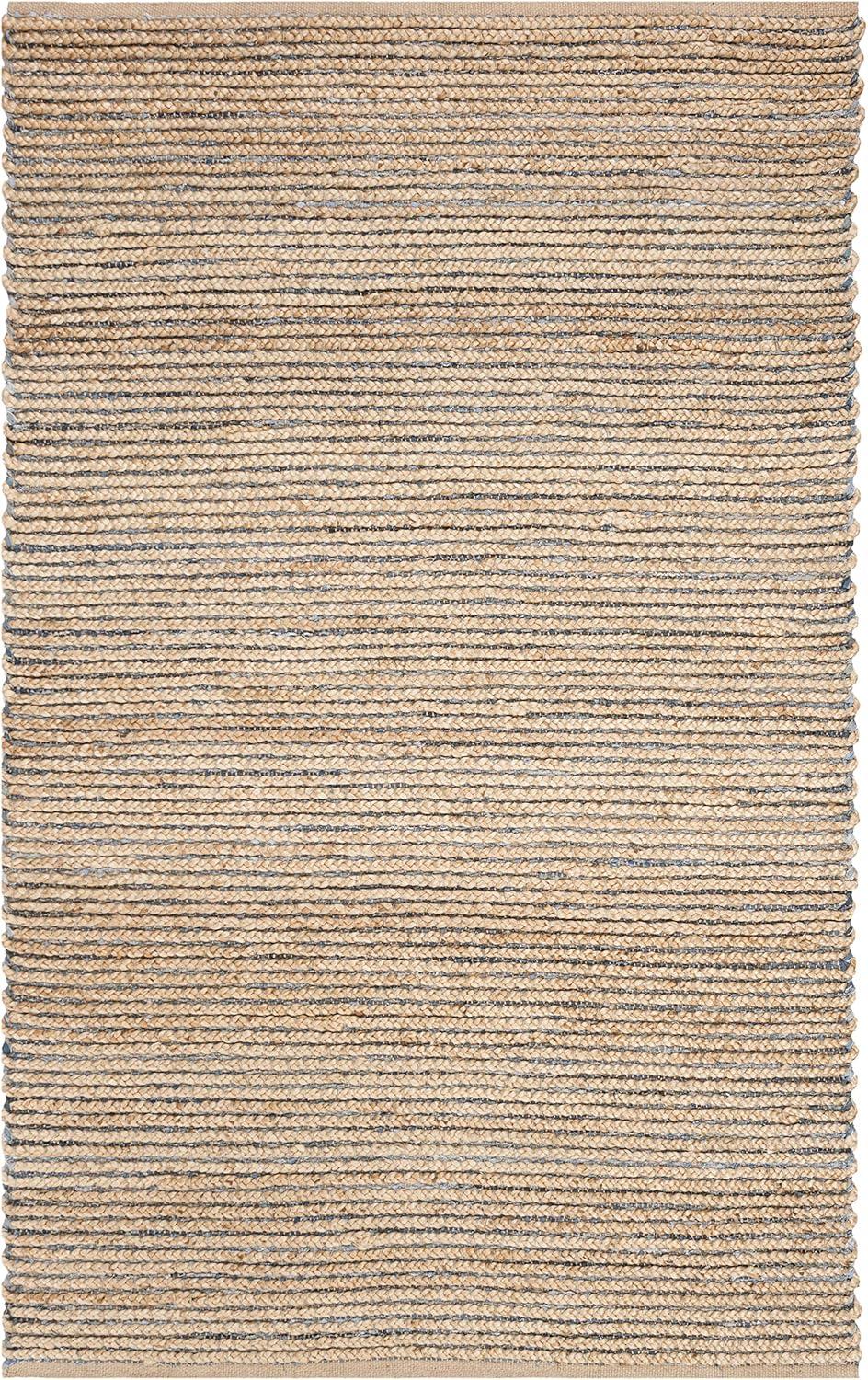 Chupp Hand Woven Jute, Denim Solid Color Rug