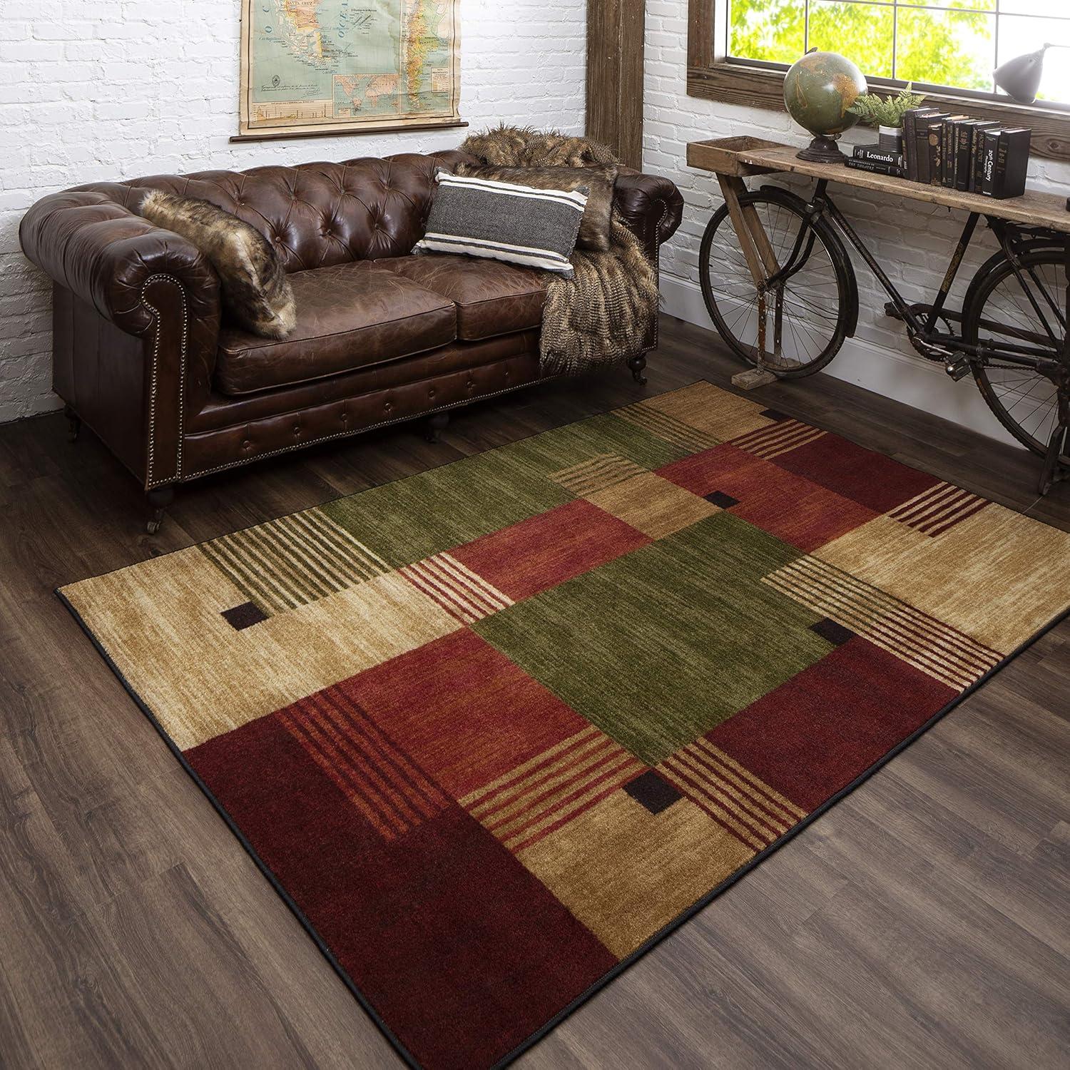 Alliance Multicolor Geometric Synthetic Tufted Small Rug