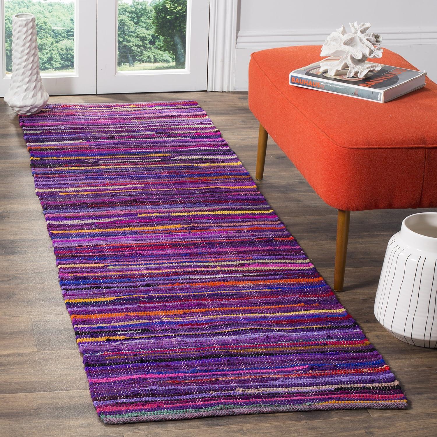 Rag Area Rug RAR240 Hand Woven Area Rug  - Safavieh