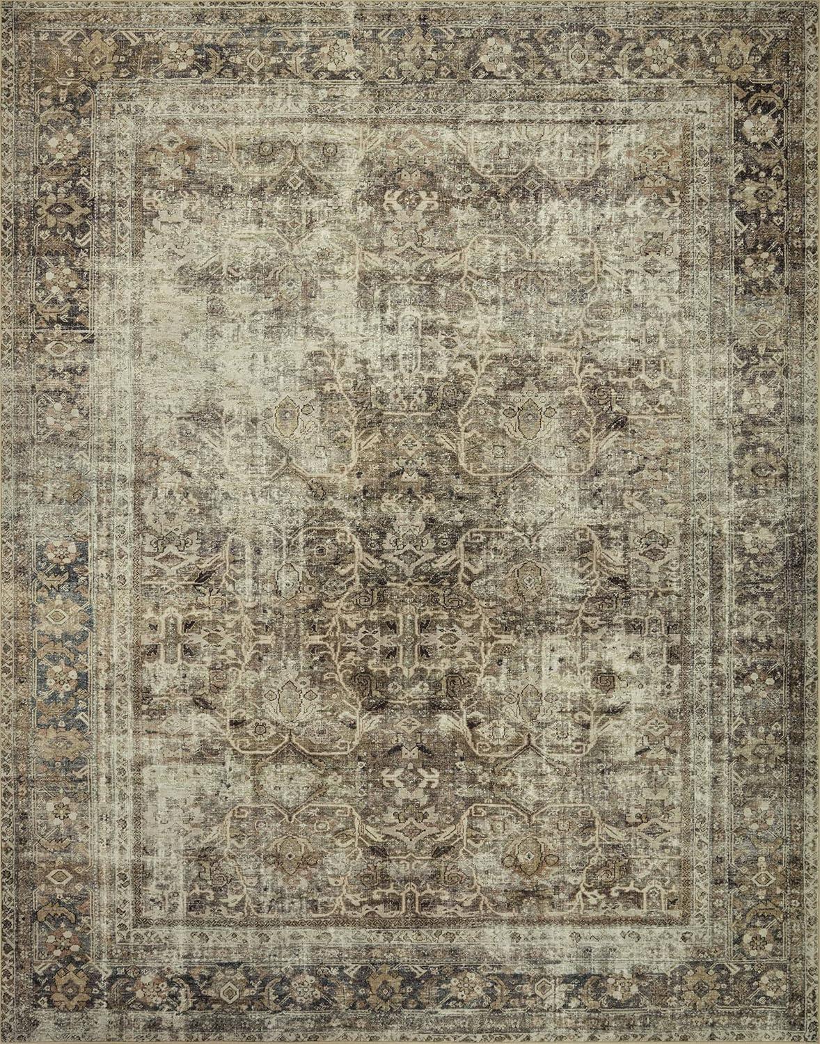 Sinclair I Rug by Magnolia Home by Joanna Gaines x Loloi - Pebble and Taupe / 2'3" x 9'6" Runner