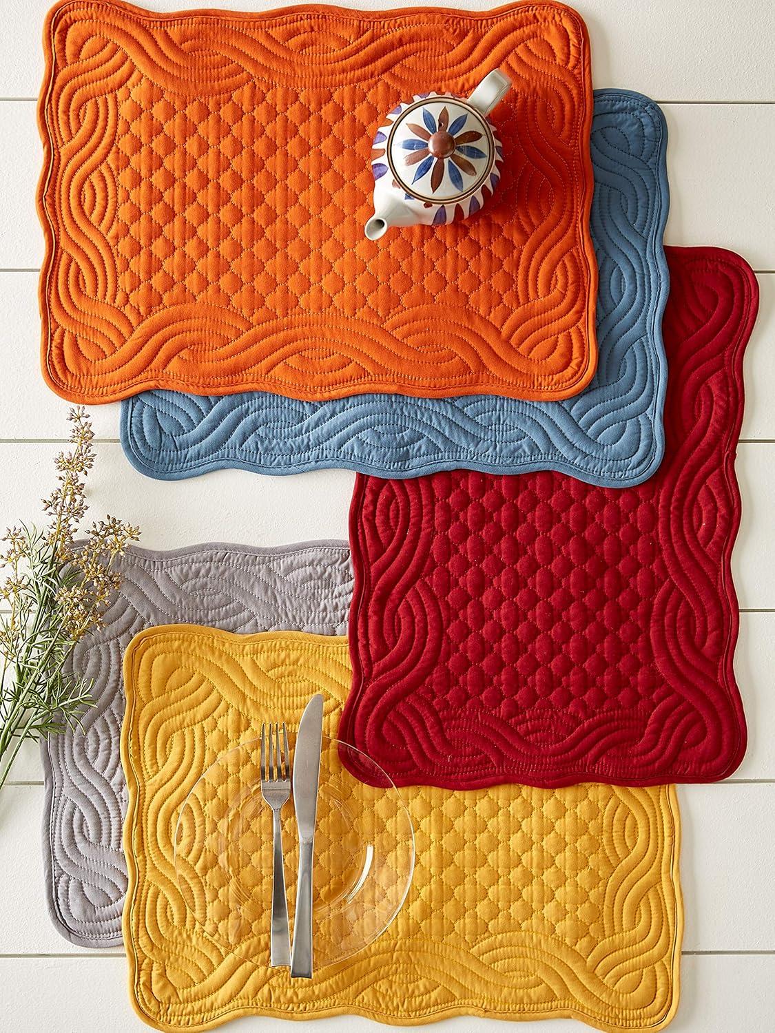 Pumpkin Spice Quilted Farmhouse Placemat (Set of 6)