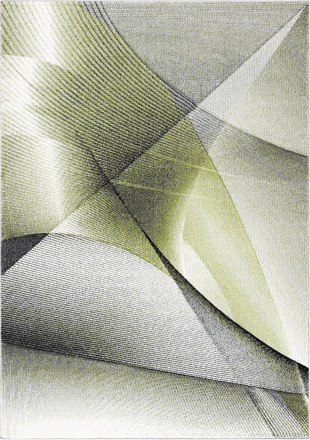 Hollywood HLW715 Machine Made Accent Rug - 2'3"x4' - Grey/Green - Safavieh