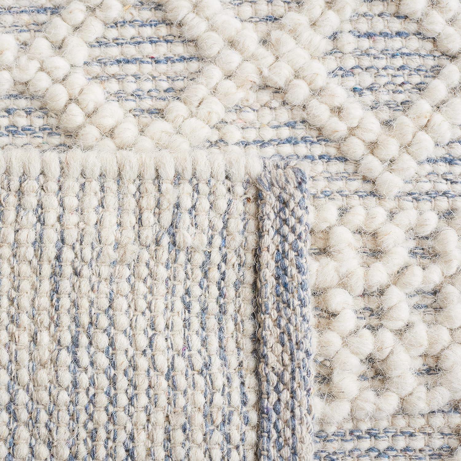 Natura NAT830 Hand Woven Area Rug - Ivory/Blue - 8'x10' - Safavieh.