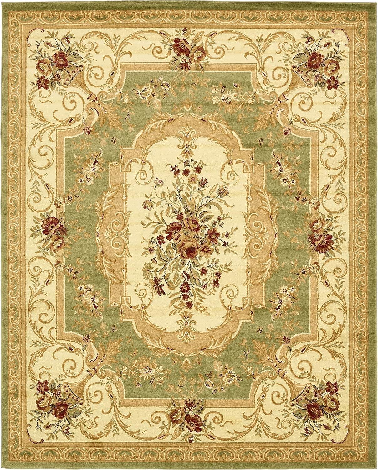 Unique Loom Versailles Collection Area Rug - Henry (4' 1" x 6' 1" Rectangle Brown/Cream)