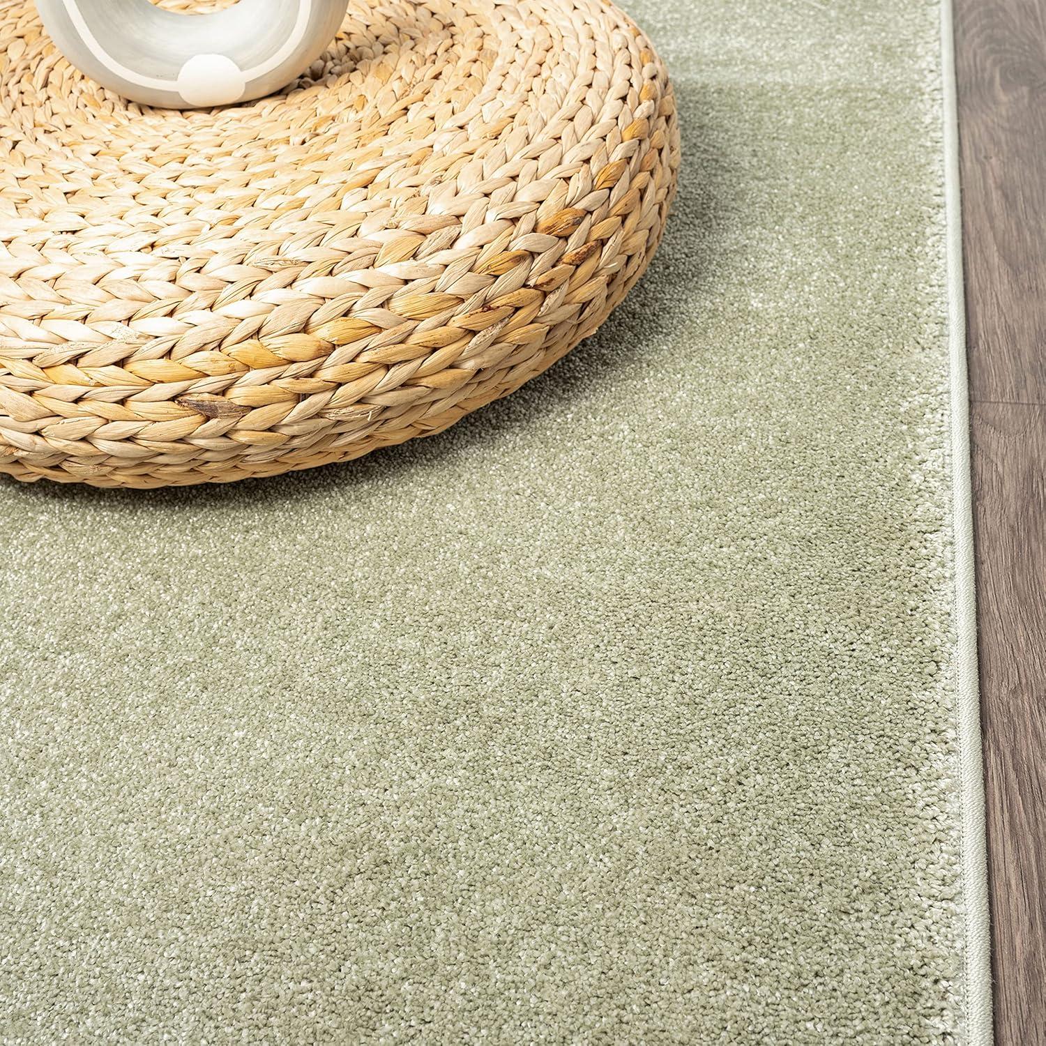 Haze Solid Low-Pile Indoor Area Rug - JONATHAN Y