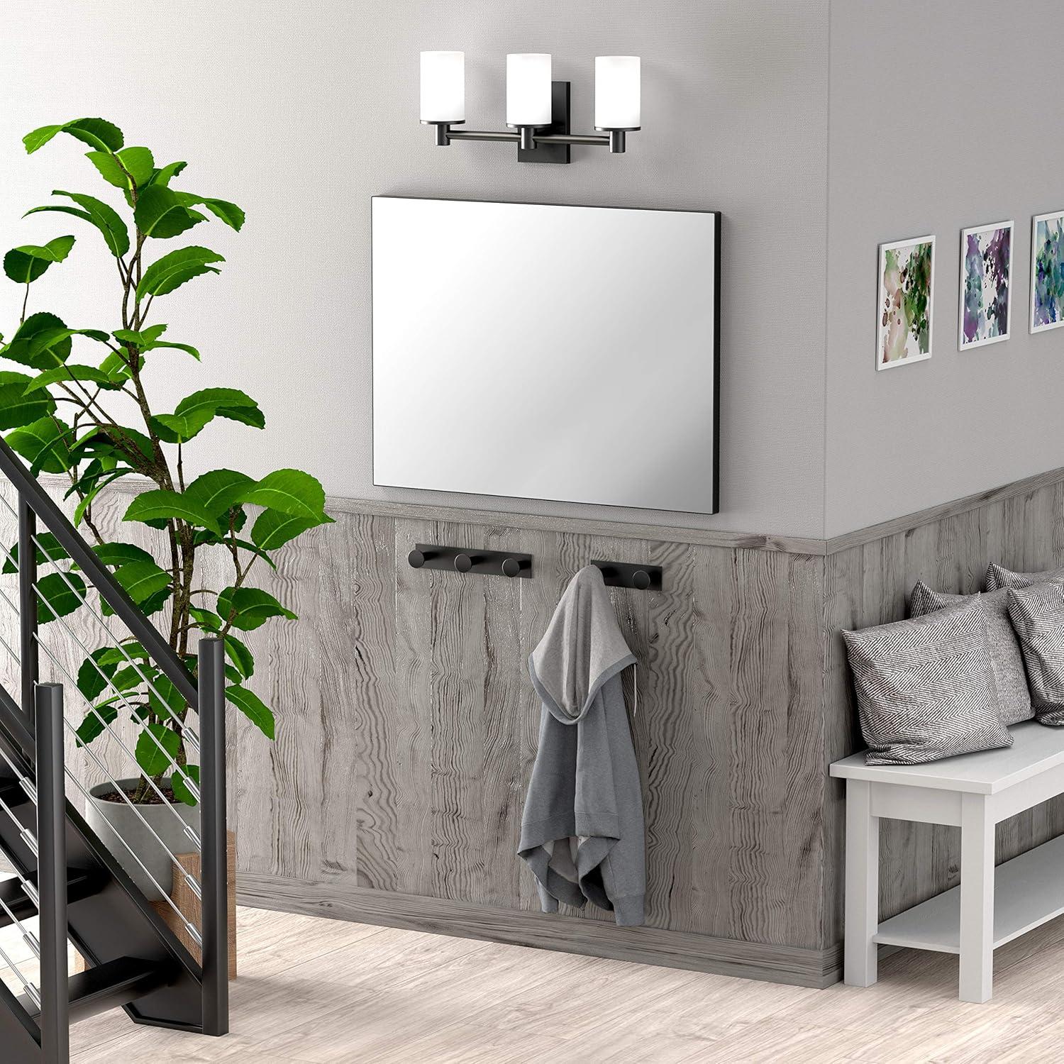 Gatco Glam Wall Mount Hook Rack for Bathroom, Kitchen, Bedroom | Towel, Robe, Coat, Hat Rack with 3 Hooks 1288MX