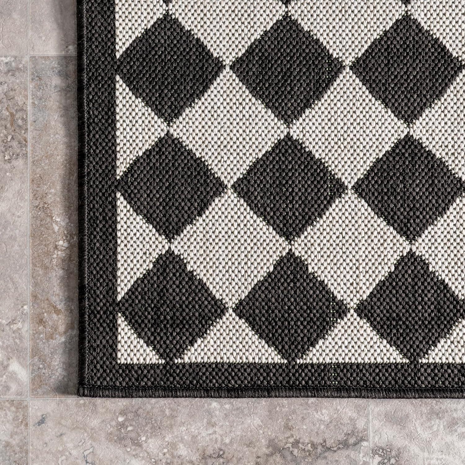 Myka Checkered Indoor/Outdoor Area Rug