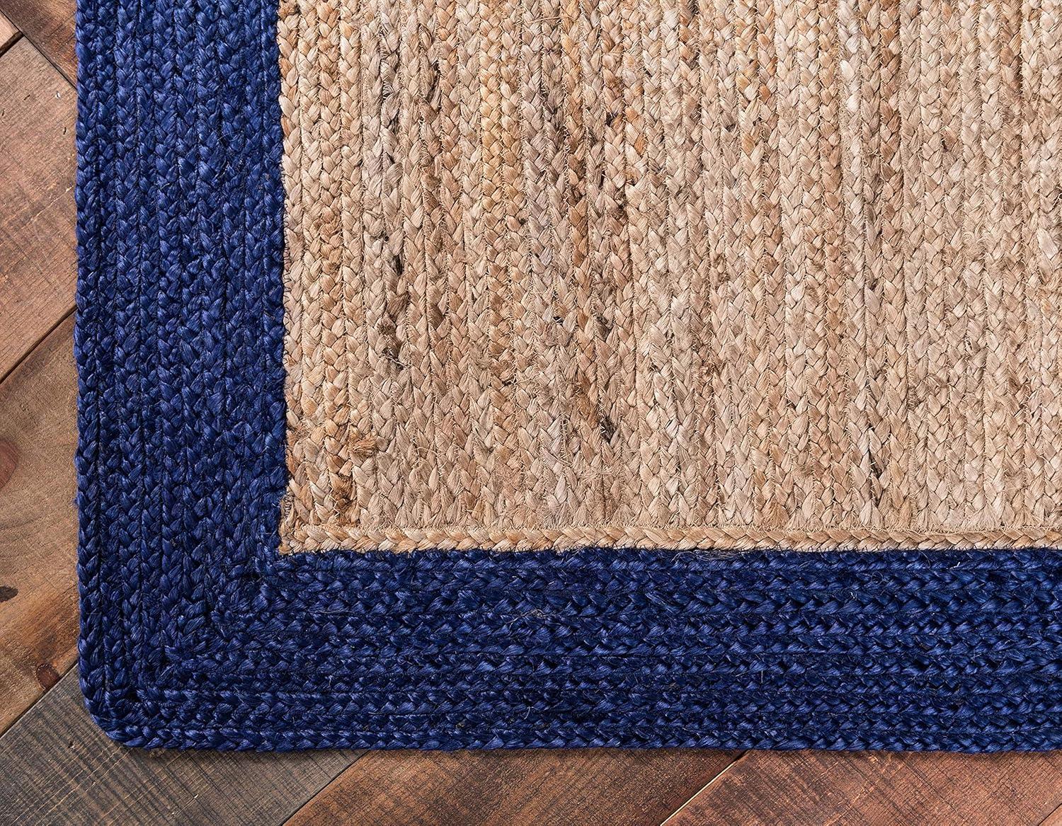Unique Loom 4' 1 x 6' 1 Goa Braided Jute Rectangle Area Rug