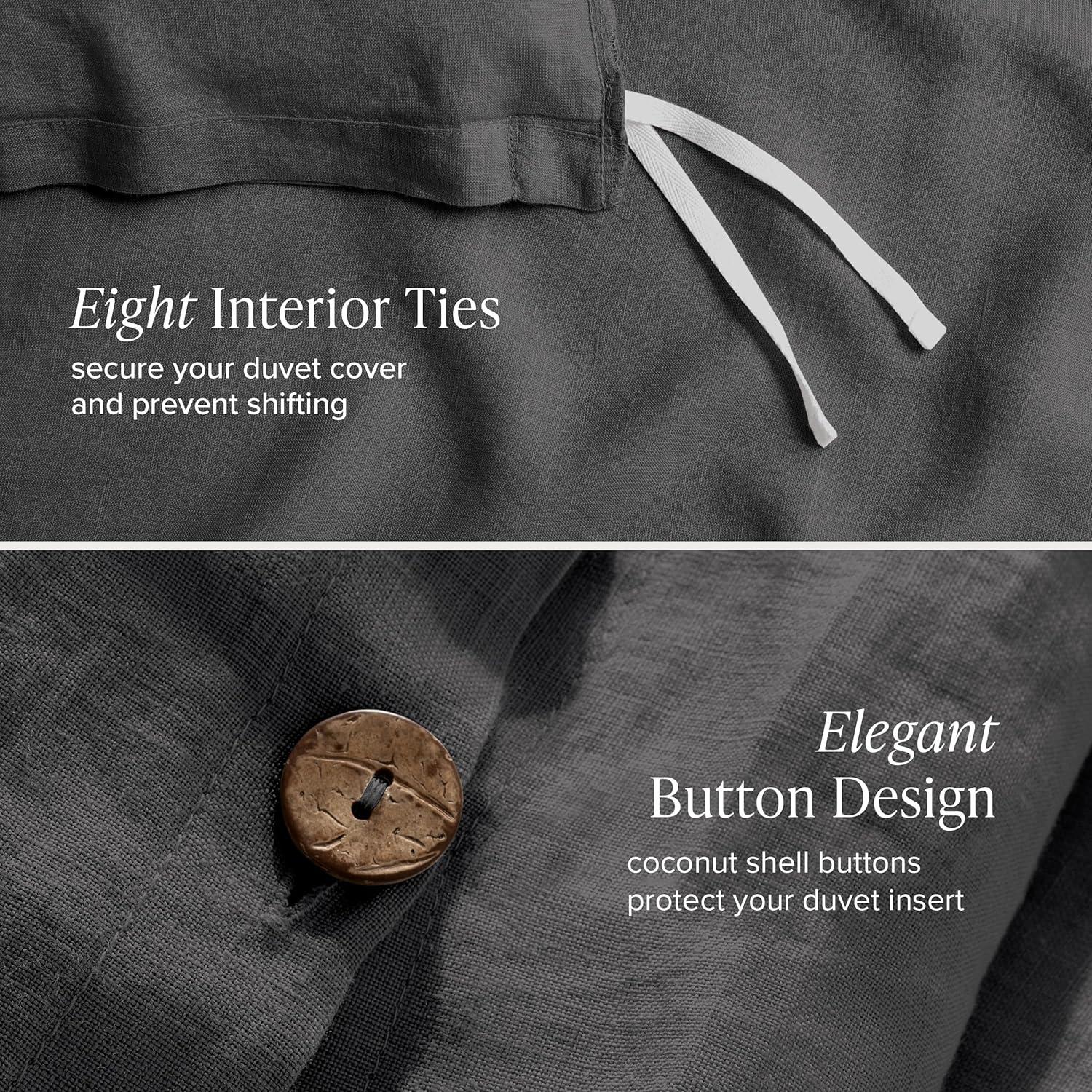 Bare Home Linen Duvet Cover Set