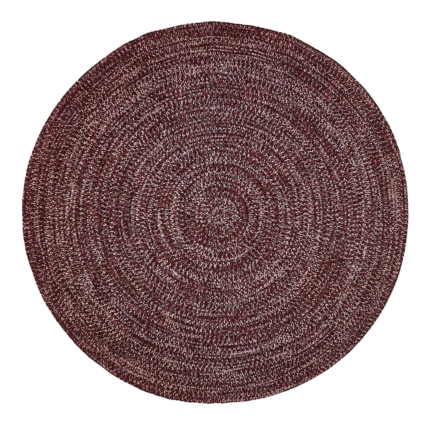 Better Trends Chenille Tweed Braid Collection is Durable and Stain Resistant Reversible Indoor Area Utility Rug 100% Polyester in Vibrant Colors, 22" x 40" Oval, Navy & Smoke Blue