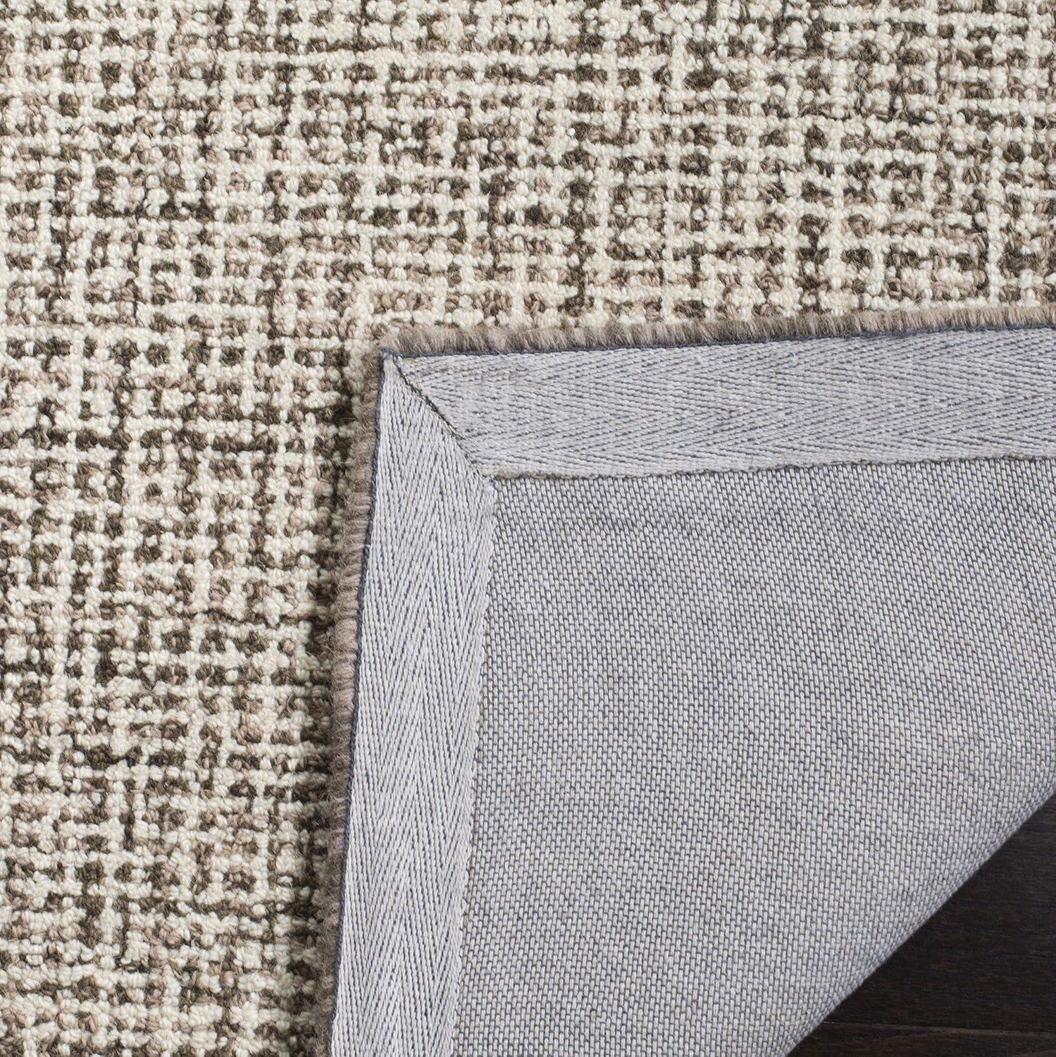 Abstract ABT220 Handmade Indoor Area Rug - Navy/Ivory - 4'x6' - Safavieh