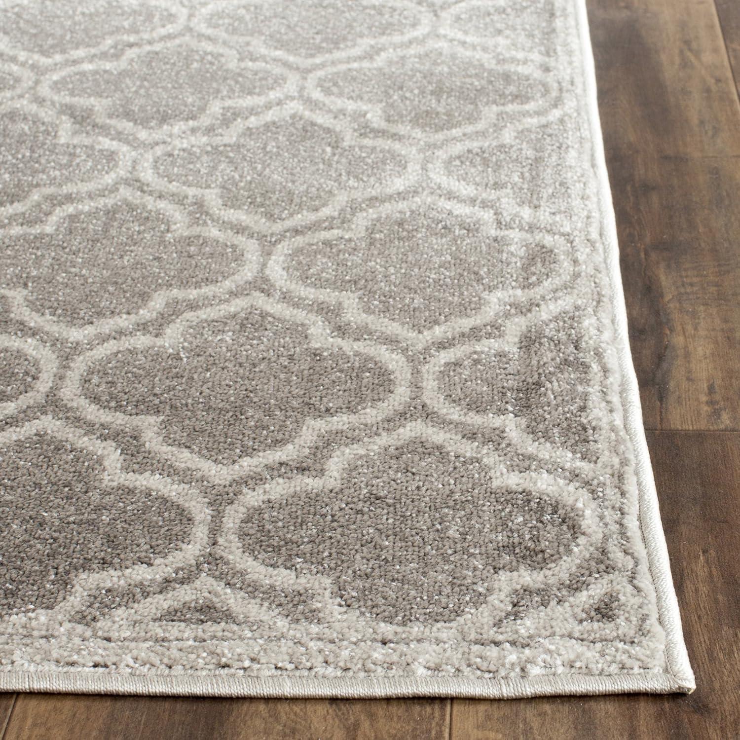 Amherst AMT412 Power Loomed Runner Rug - Grey/Light Grey - 2'3"x22' - Safavieh.