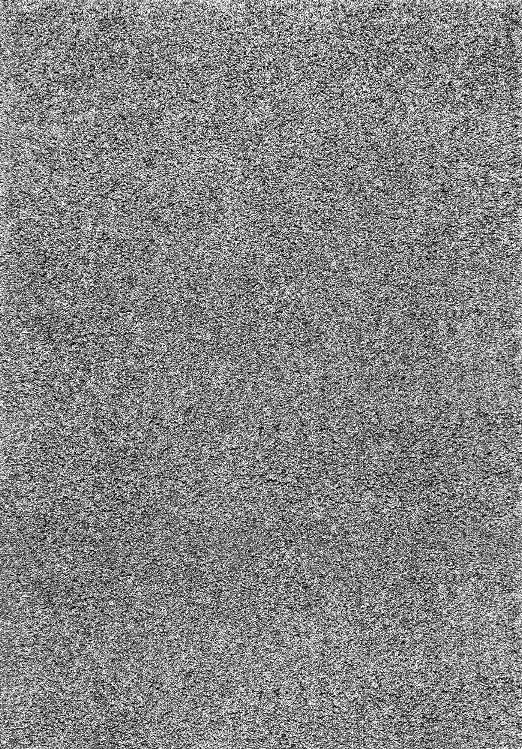 nuLOOM Shag Area Rug - Gray (4' x 6'): Modern High Pile, Stain-Resistant, Indoor Rectangle Rug, Polypropylene
