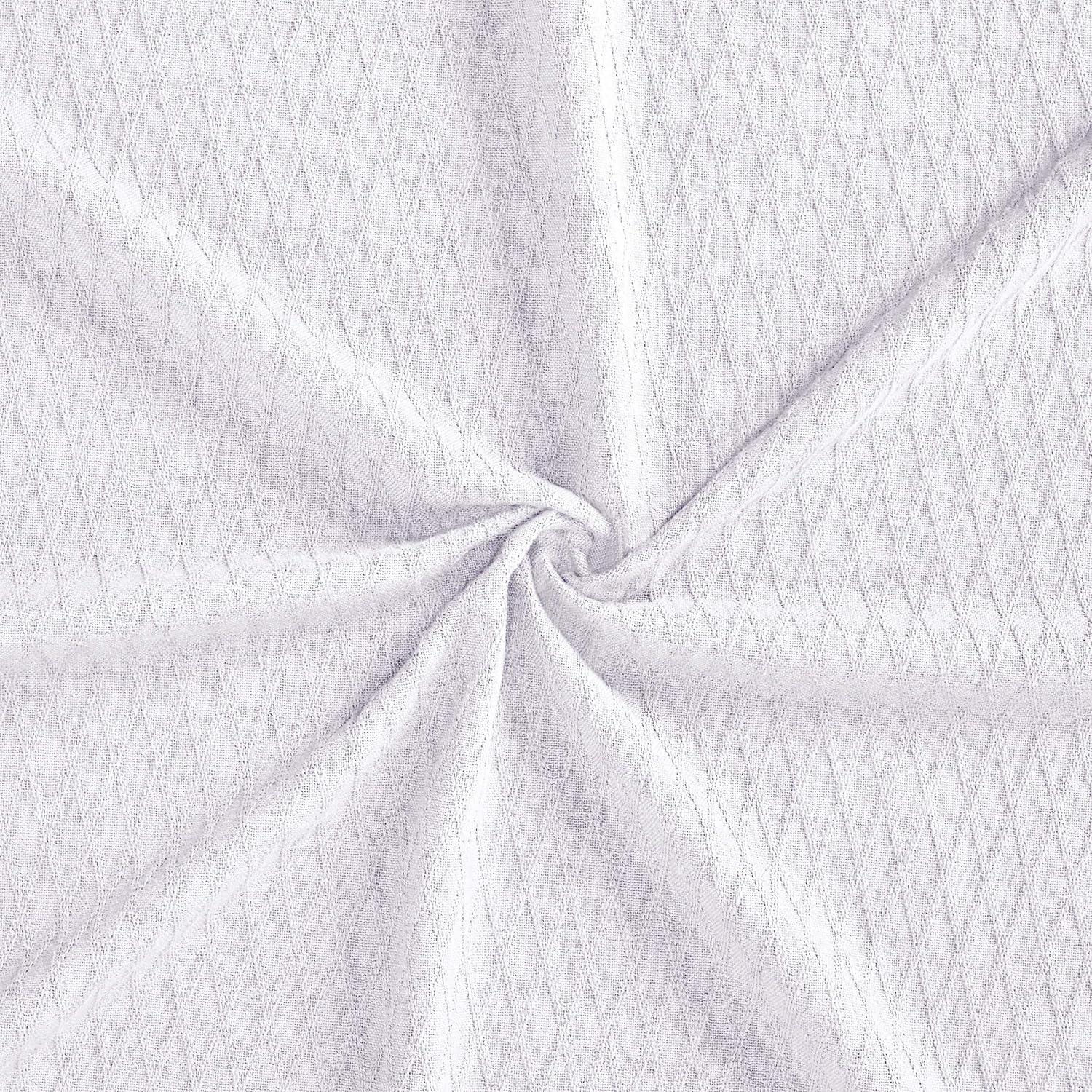 Superior Diamond Weave All-Season Bedding Cotton Throw Layering Blanket