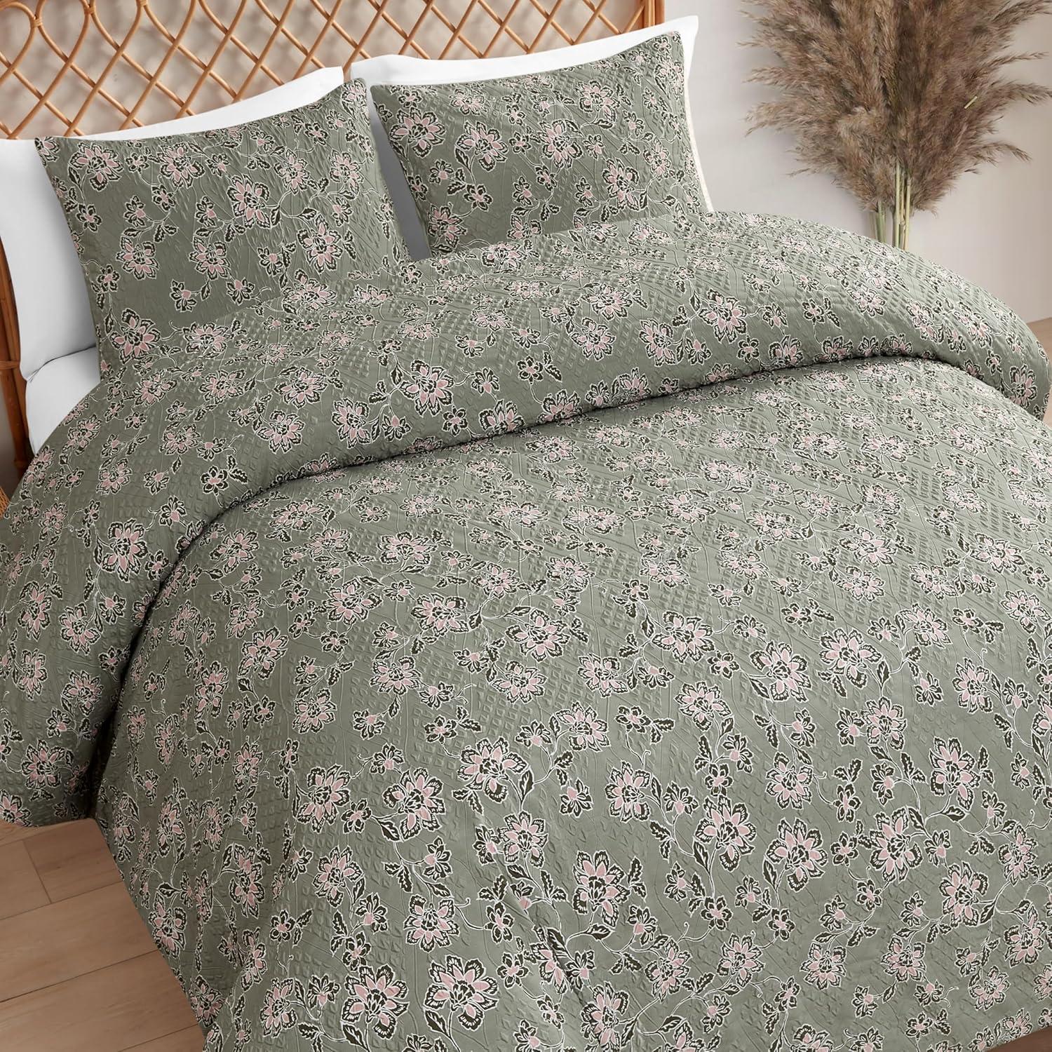 Jessica Simpson Botanical Embossed Polyester Bedding Set