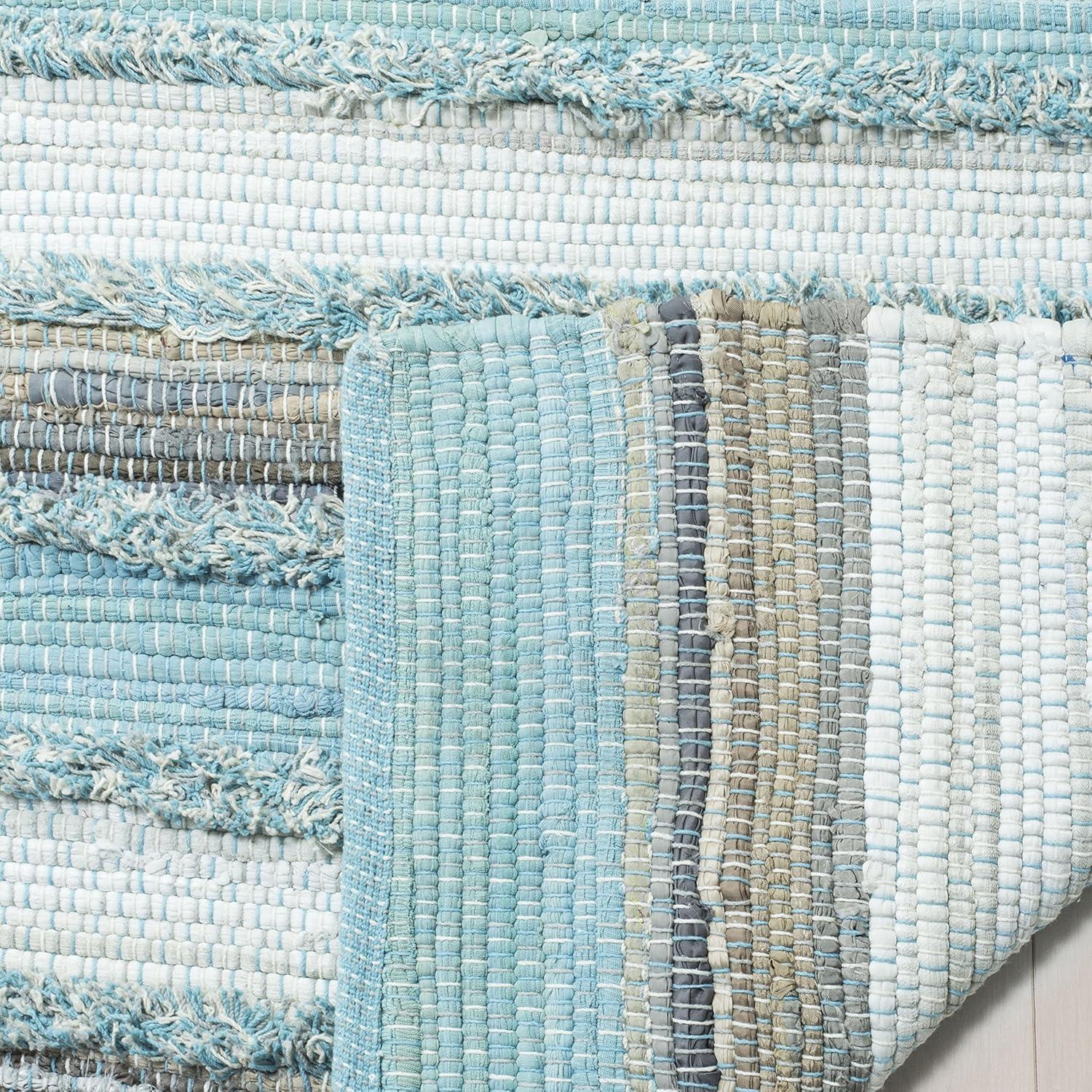 Montauk MTK951 Hand Woven Accent Rug - Aqua/Multi - 2'6"x4' - Safavieh.
