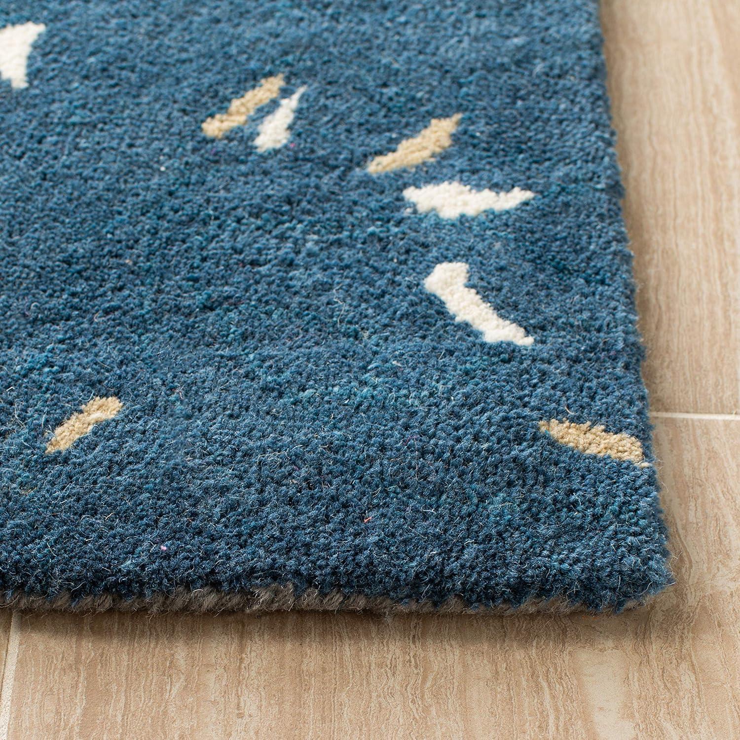 Soho SOH849 Hand Tufted Area Rug - Blue/Multi - 5'x8' - Safavieh.