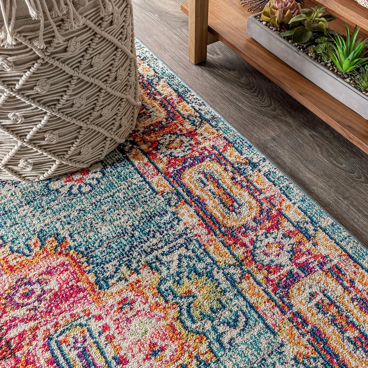 Bohemian FLAIR Boho Vintage Medallion Area Rug - JONATHAN Y