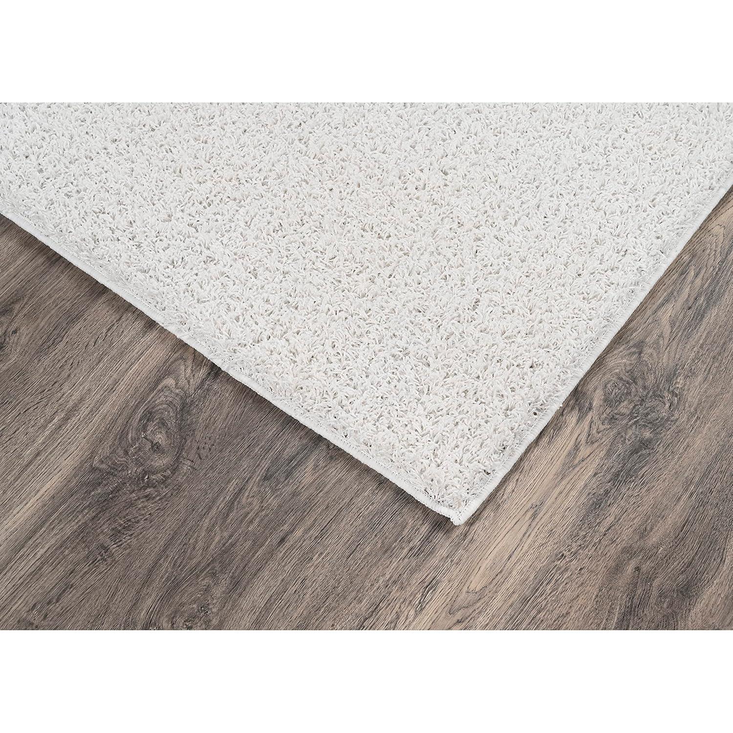 Garland Rug Southpointe Shag White Indoor Area Rug, 9' x 12'