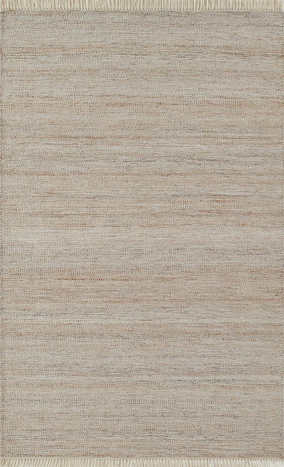 Cove Natural Abstract 8' x 10' Handwoven Indoor/Outdoor Rug