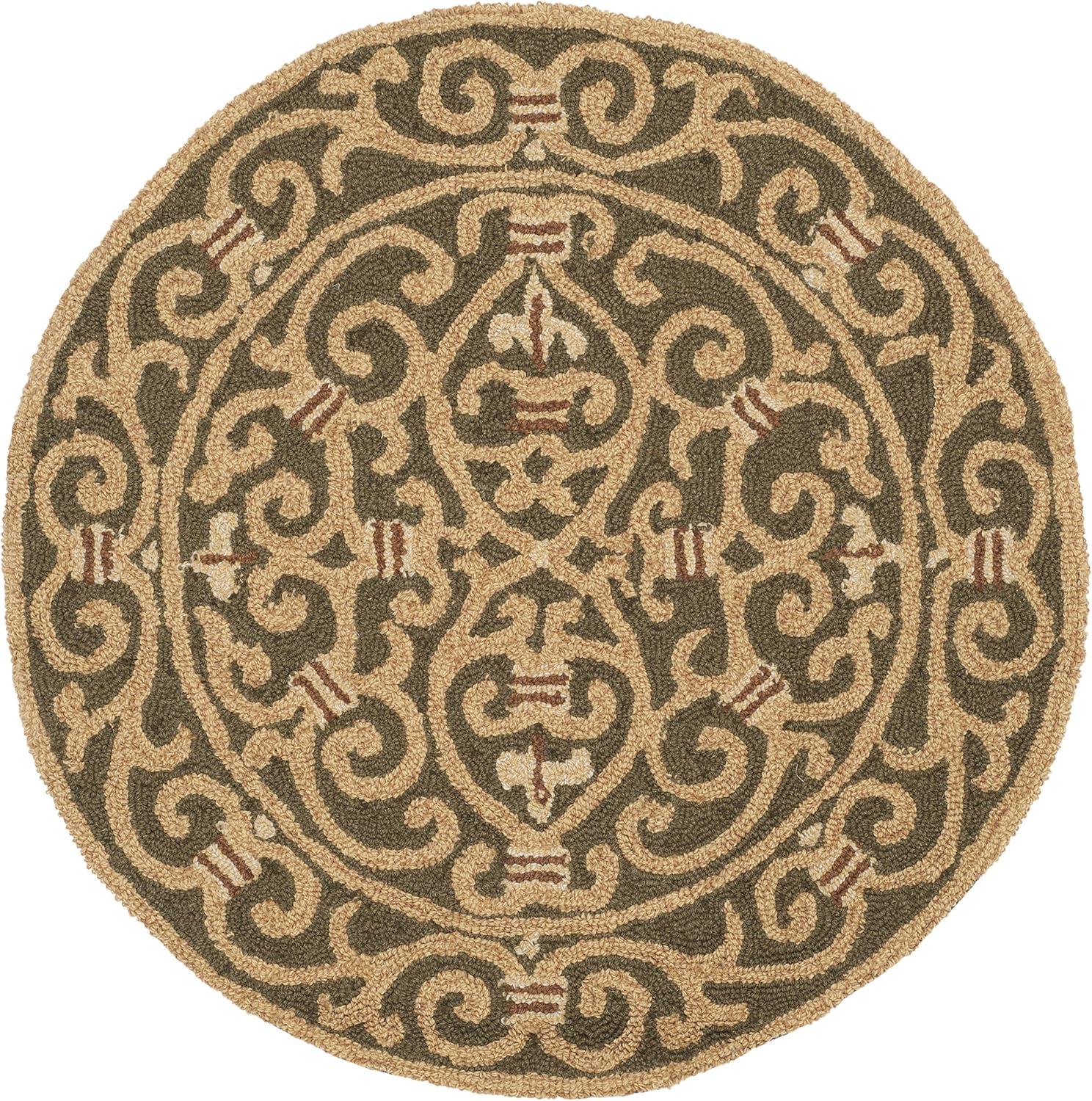 Chelsea HK141 Handmade Area Rug - 3' Round - Light Blue - Safavieh