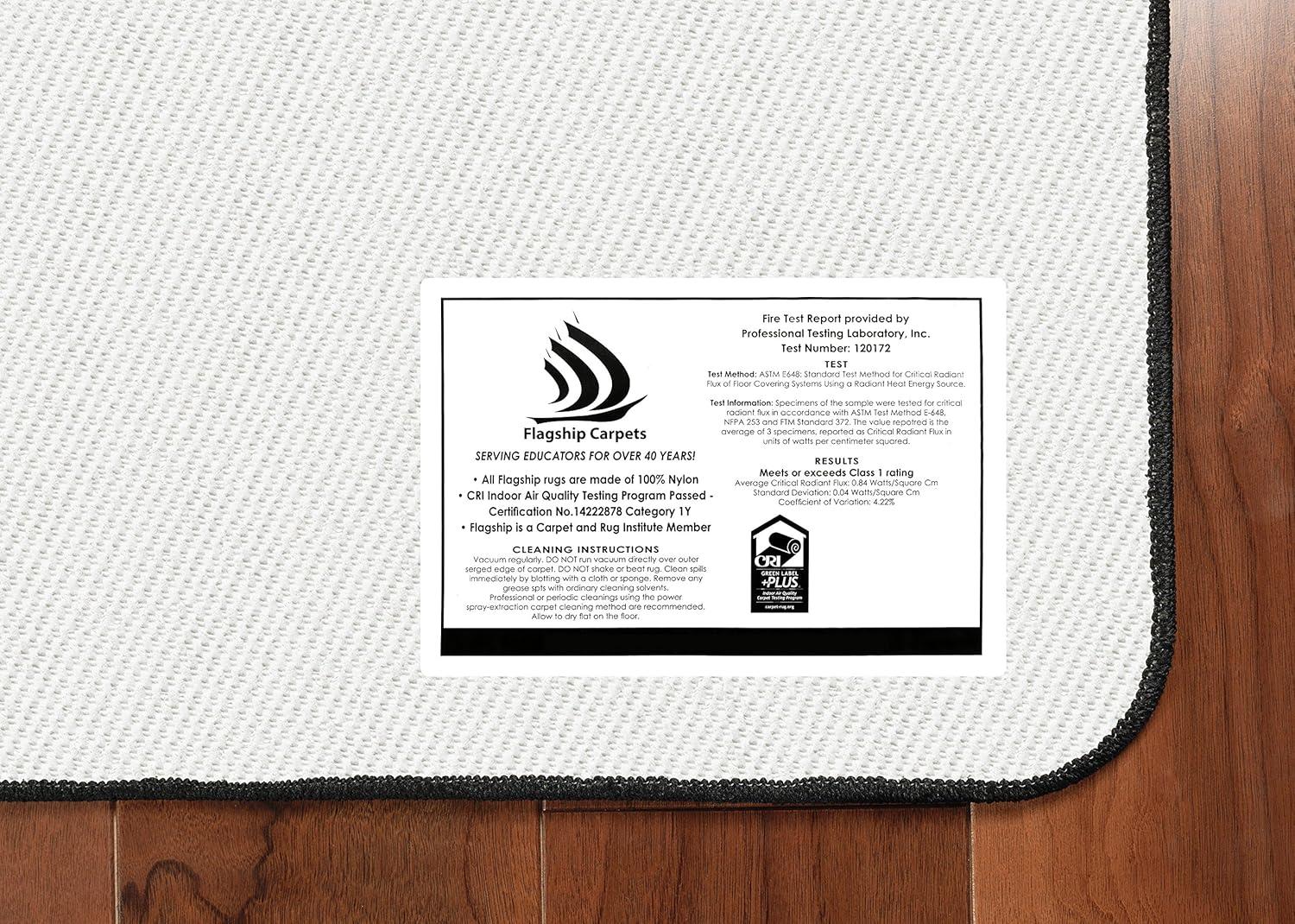 Flagship Carpets Cutie Bugs Kids and Baby Non Slip Area Rug, 3' x 5'