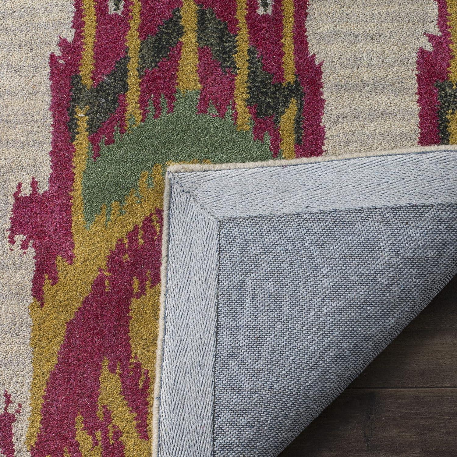 Ikat IKT464 Hand Tufted Area Rug - Beige/Yellow - 6'x9' - Safavieh.