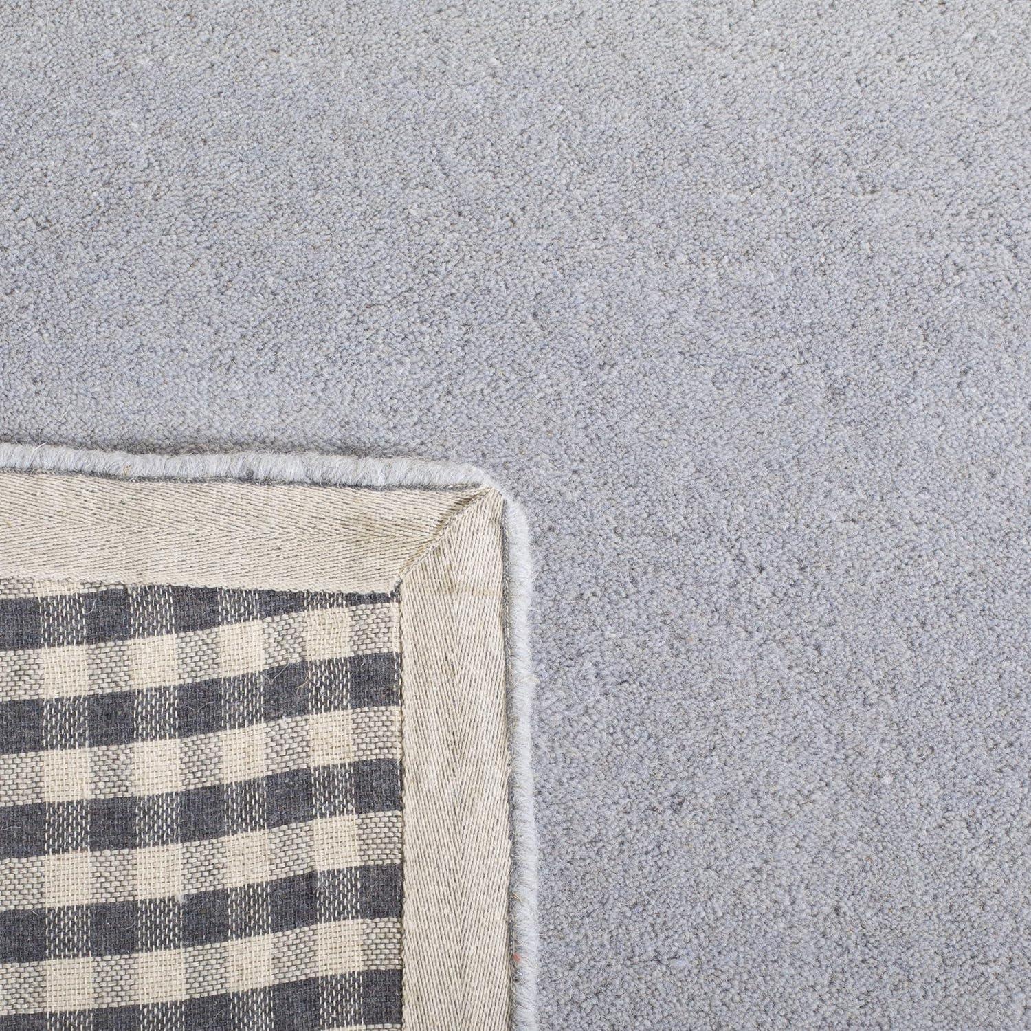 Bella BEL151 Hand Tufted Area Rug - Light Blue/Ivory - 5'x5' - Safavieh.