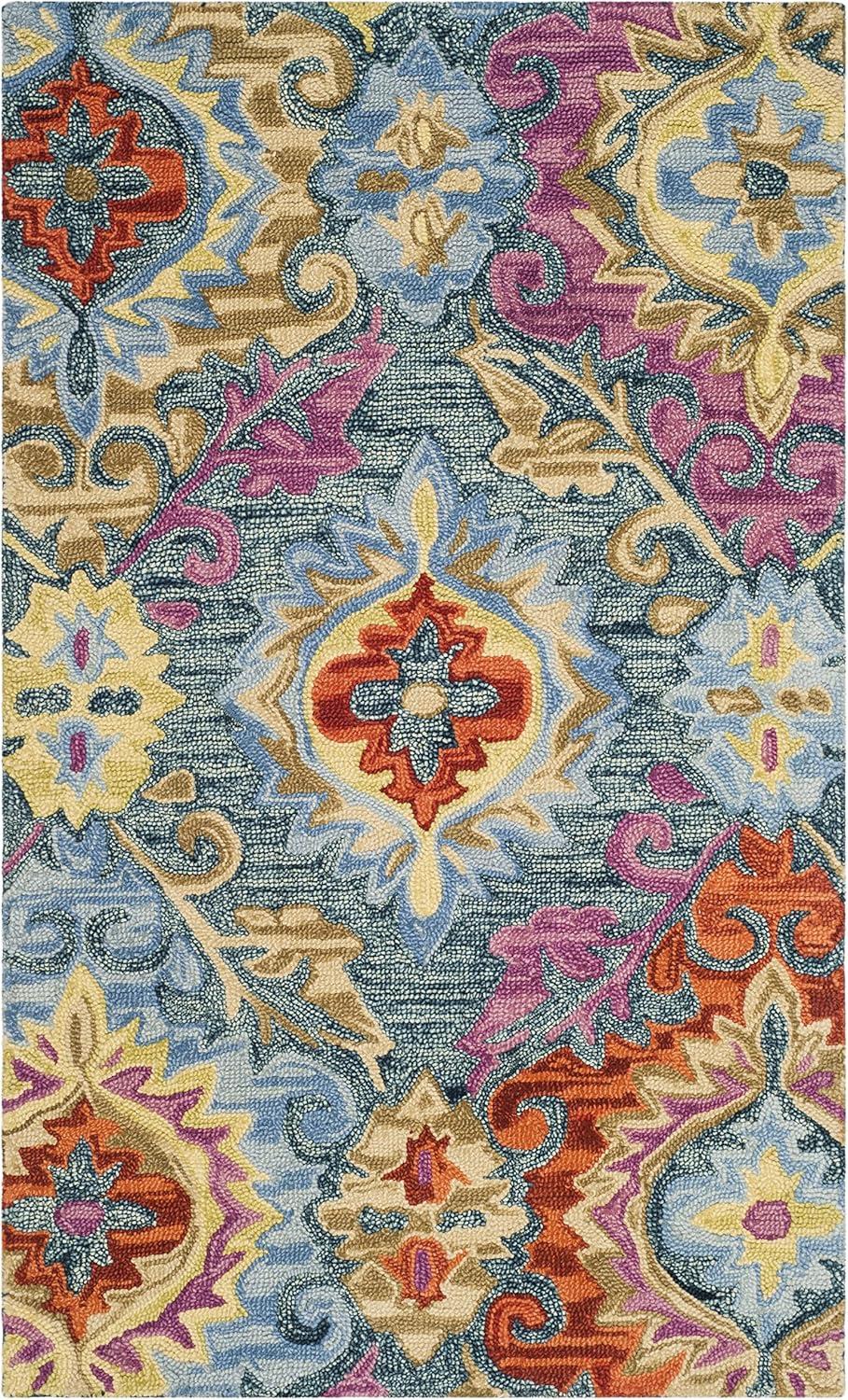 Suzani SZN376 Hand Hooked Indoor Area Rug  - Safavieh