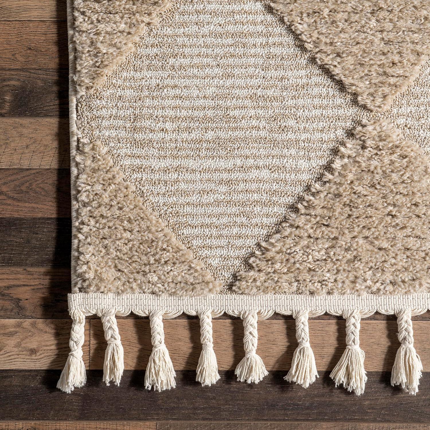 Nuloom Marissa High/Low Diamond Tassel Indoor Area Rug