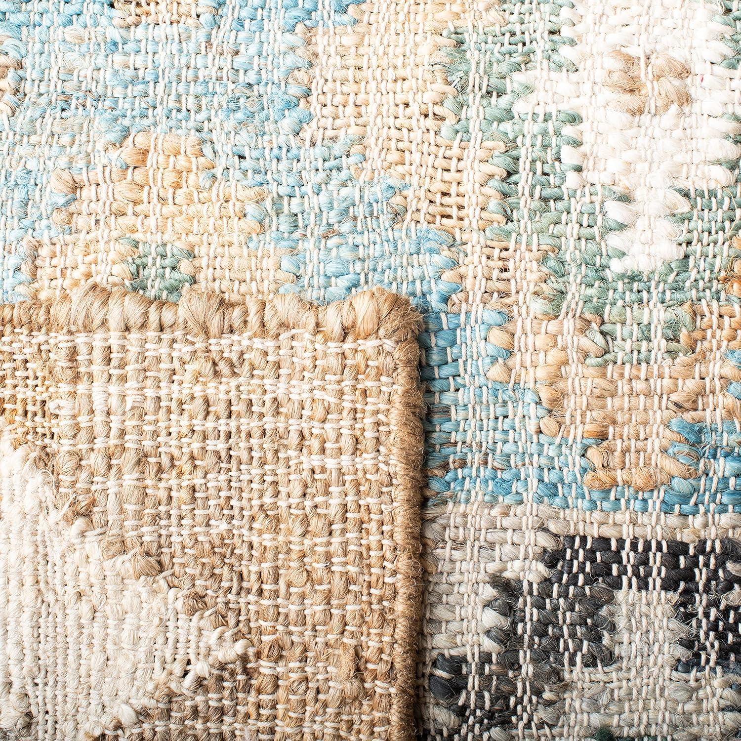 Kilim KLM756 Hand Woven Area Rug - Blue/Ivory - 5'x8' - Safavieh.