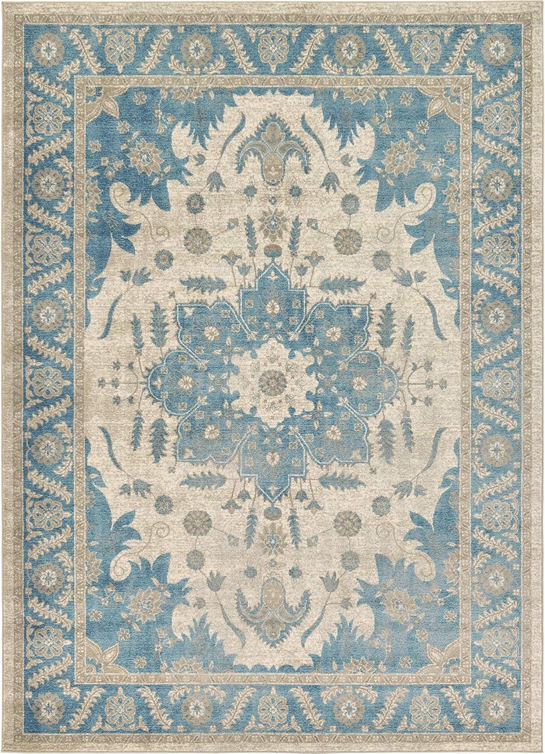 Unique Loom 7' 1 x 10' 0 Gray Salzburg Altstadt Area Rug