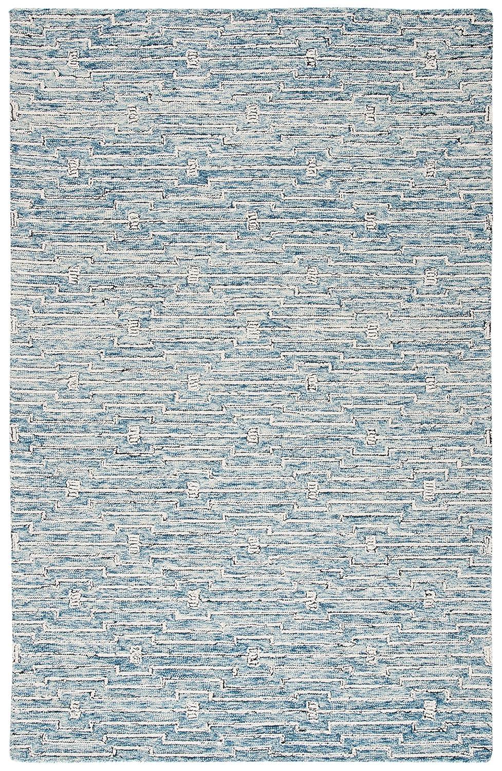 Micro-Loop MLP178 Hand Tufted Area Rug - Light Blue/Ivory - 4'x6' - Safavieh.