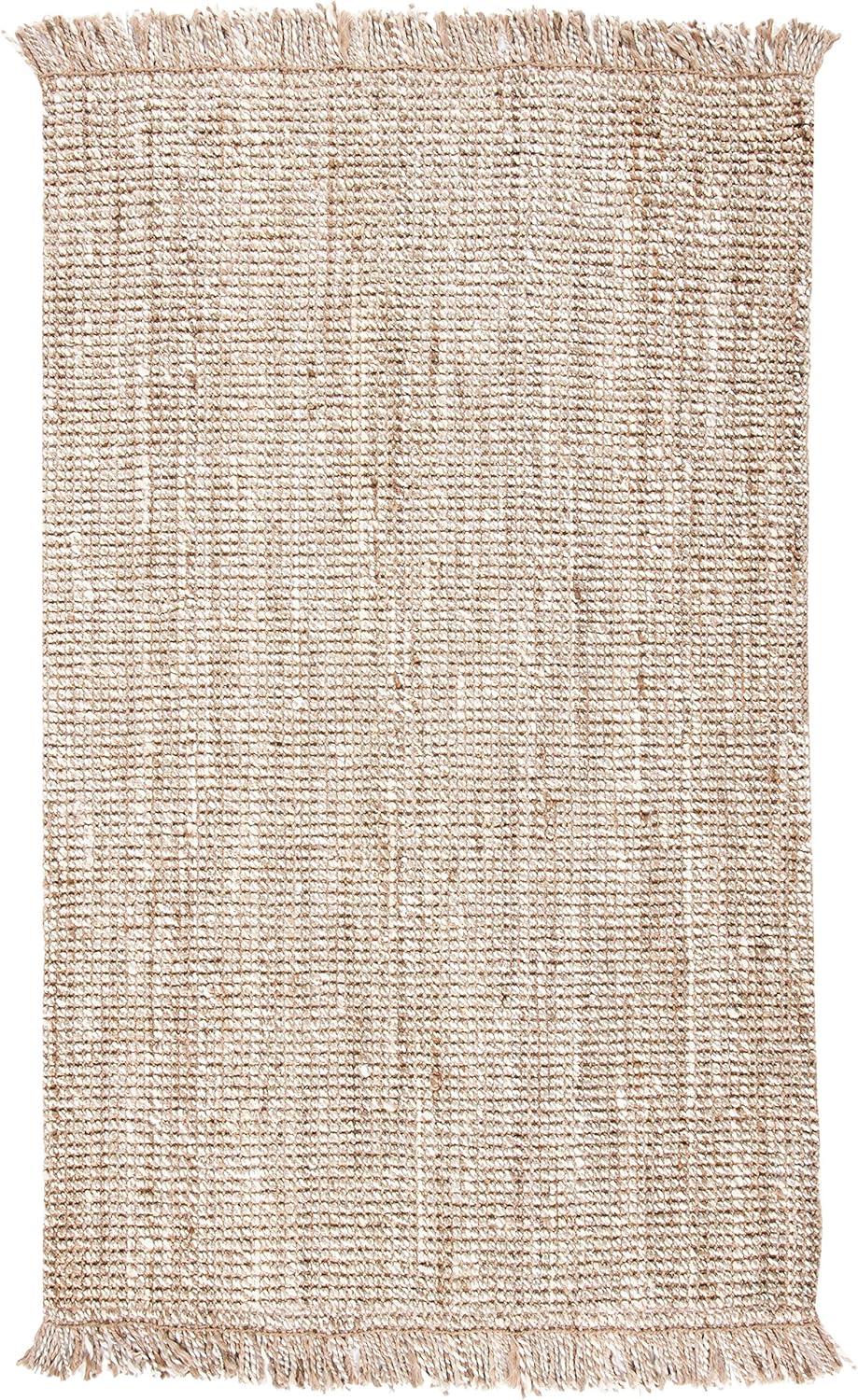 SAFAVIEH Natural Fiber Dustin Abstract Area Rug, Grey/Beige, 2'3" x 4'