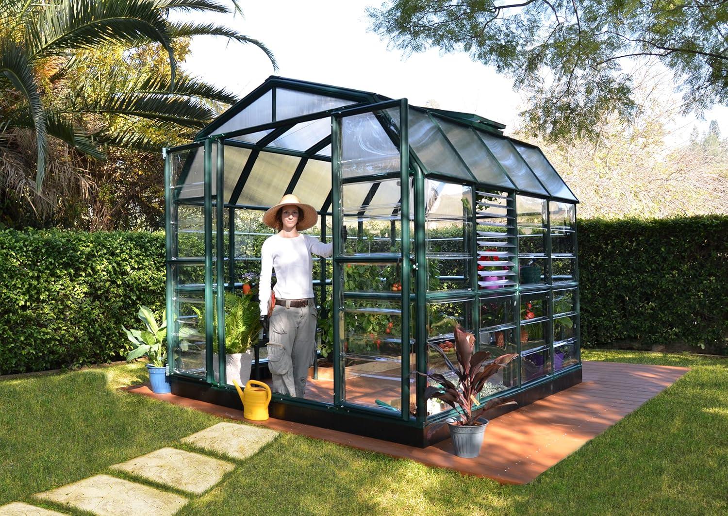 Canopia Palram - Canopia Prestige 2 Twin Wall 8' W Greenhouse with Starter Kit