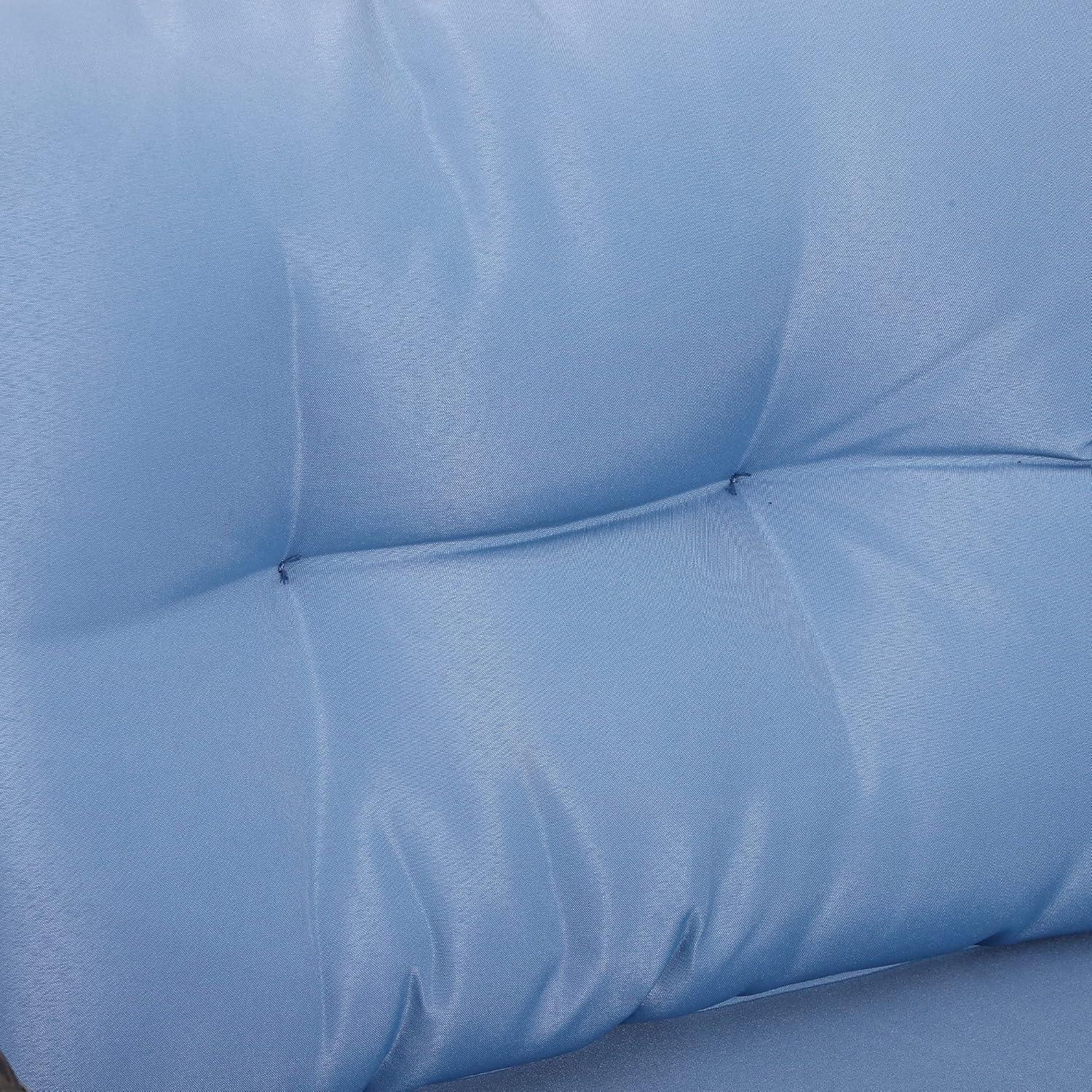 Outsunny 5 Piece Rattan Wicker Lounge Chair, Outdoor Patio Conversation Set with 2 Cushioned Chairs, 2 Ottomans & Top Coffee Table, Brown